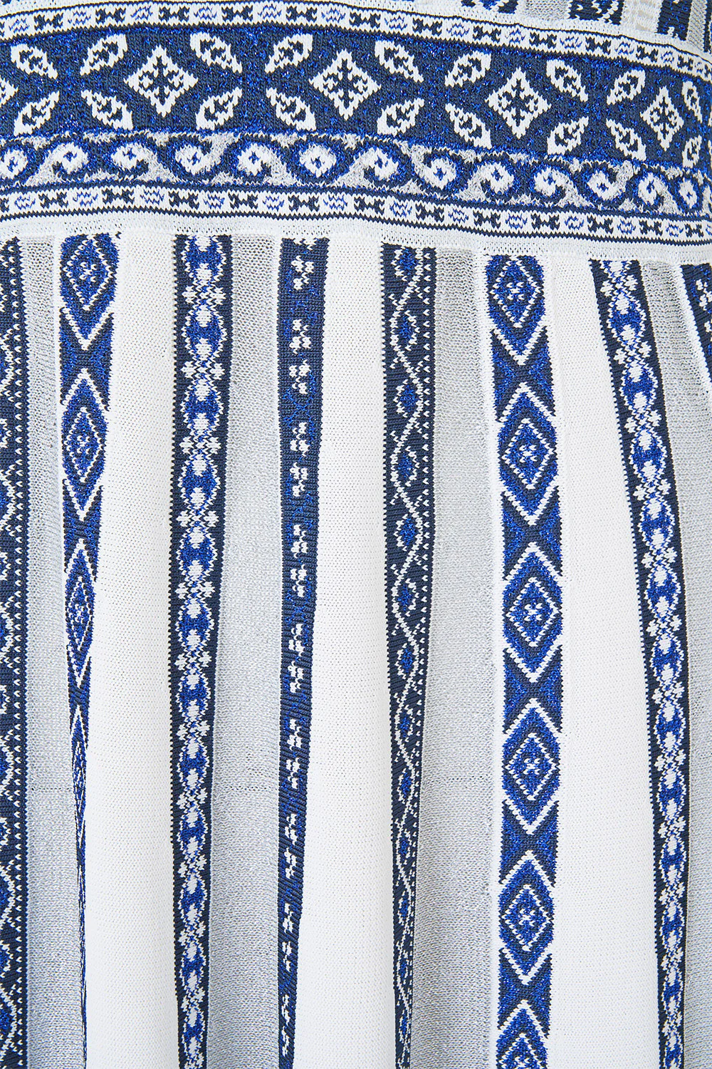 HALTER NECK KNIT DRESS WITH SILK TIE A TILED WONDERLAND - Image 10