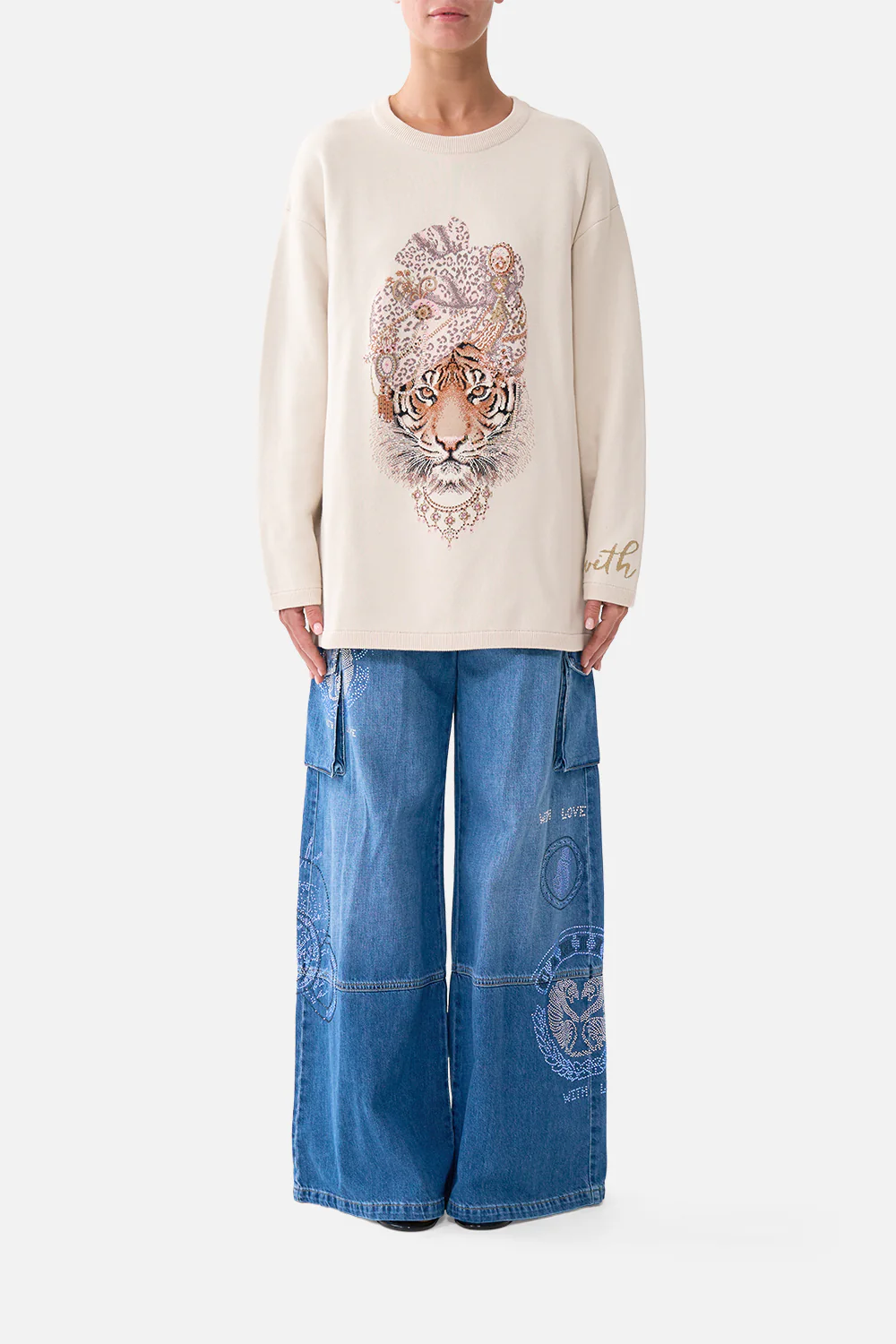 BOXY CREW NECK JUMPER ARANJUEZ ANIMALIA
