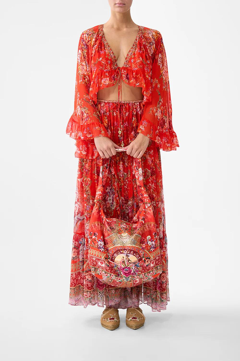 SLOUCH SHOULDER BAG WITH KNOT DETAILS OLÉ OLÉ - Image 5