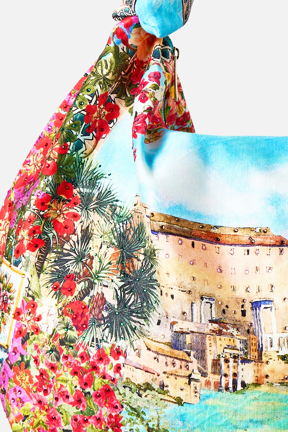 SLOUCH SHOULDER BAG WITH KNOT DETAILS MEET ME IN MALLORCA - Image 4
