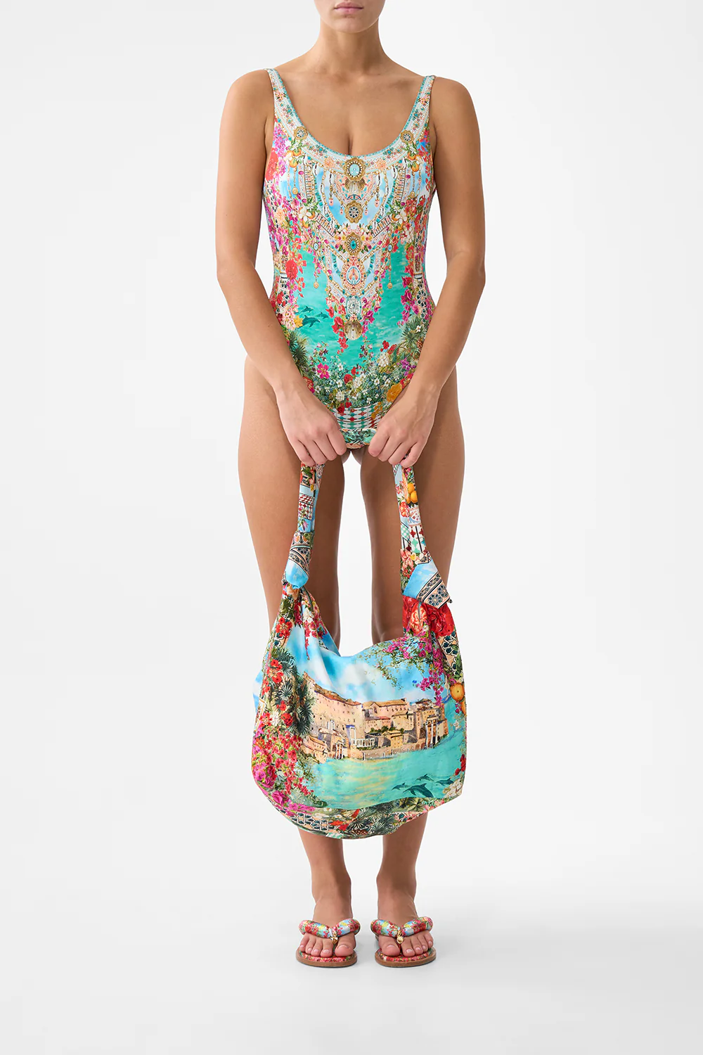 SLOUCH SHOULDER BAG WITH KNOT DETAILS MEET ME IN MALLORCA - Image 5