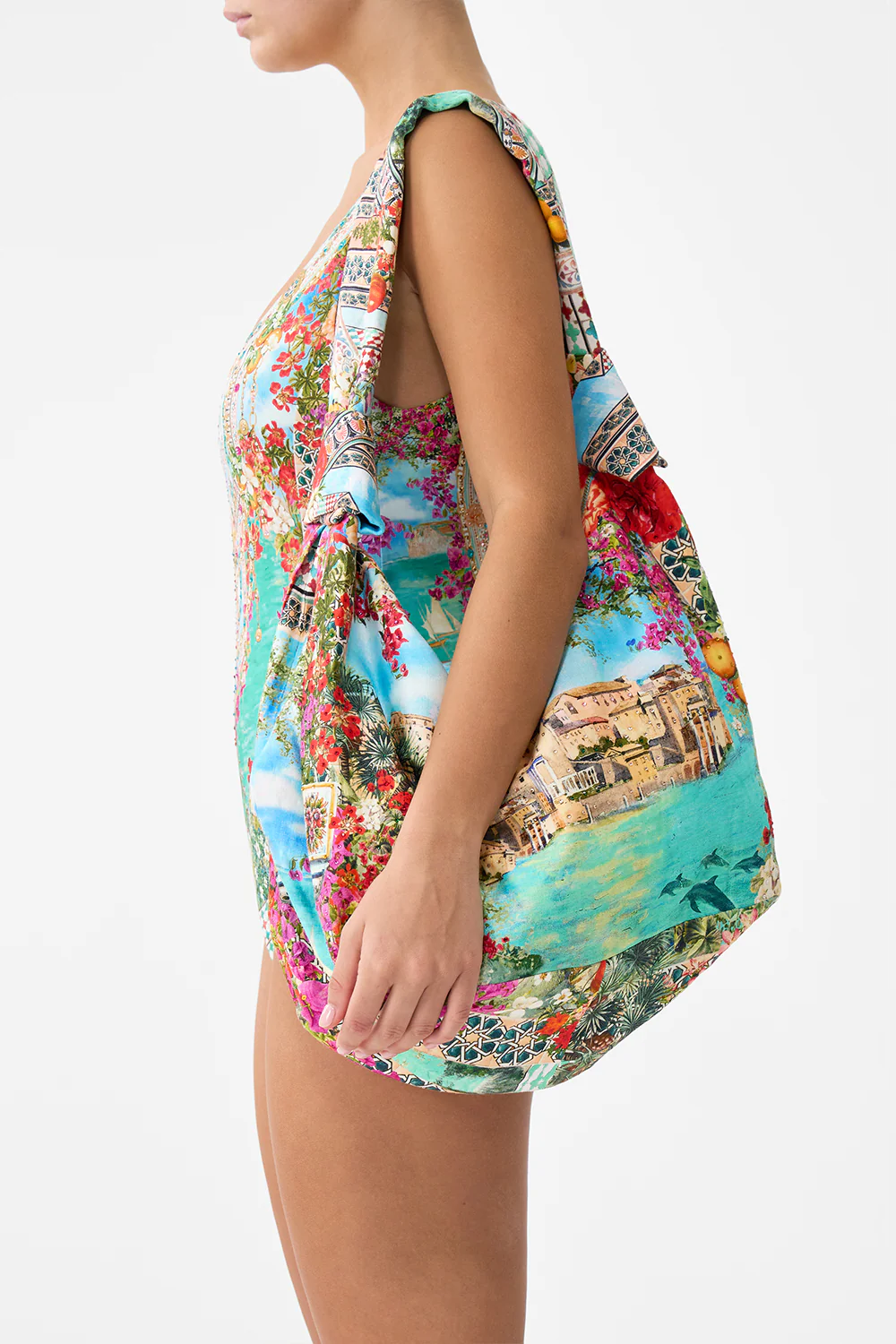 SLOUCH SHOULDER BAG WITH KNOT DETAILS MEET ME IN MALLORCA - Image 6