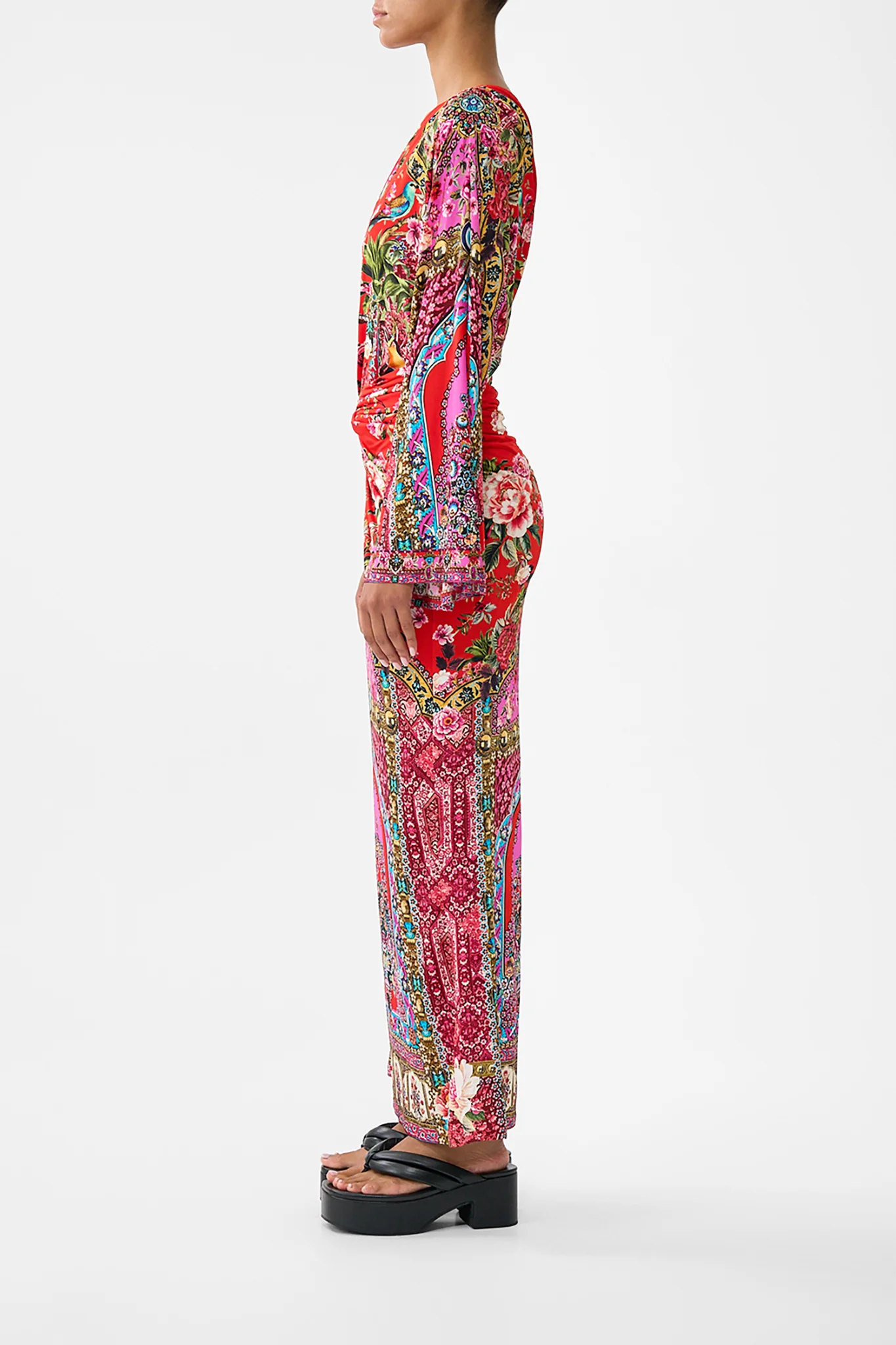 ONE SHOULDER JERSEY DRESS HEIRLOOM EMPIRE - Image 4