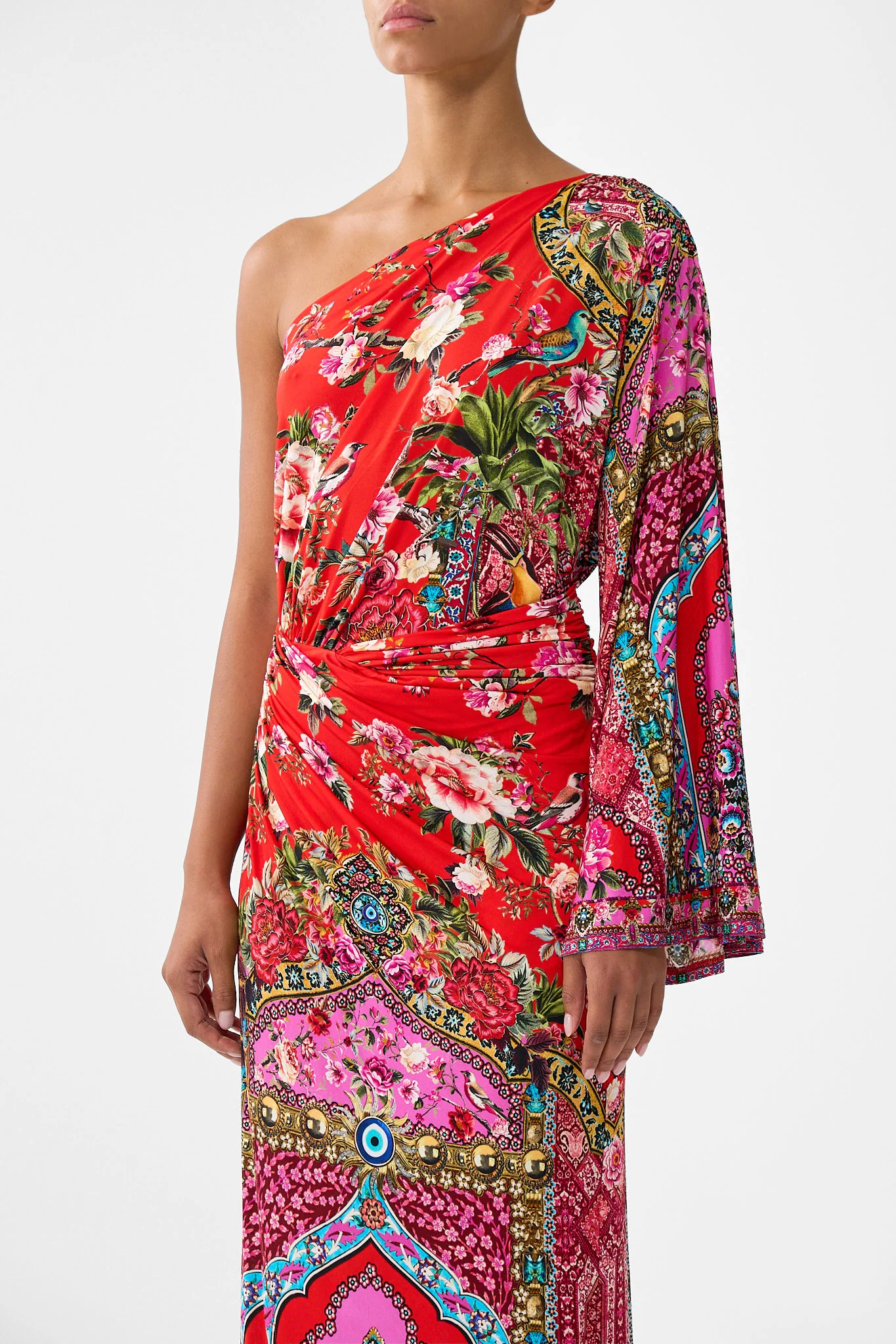 ONE SHOULDER JERSEY DRESS HEIRLOOM EMPIRE - Image 5