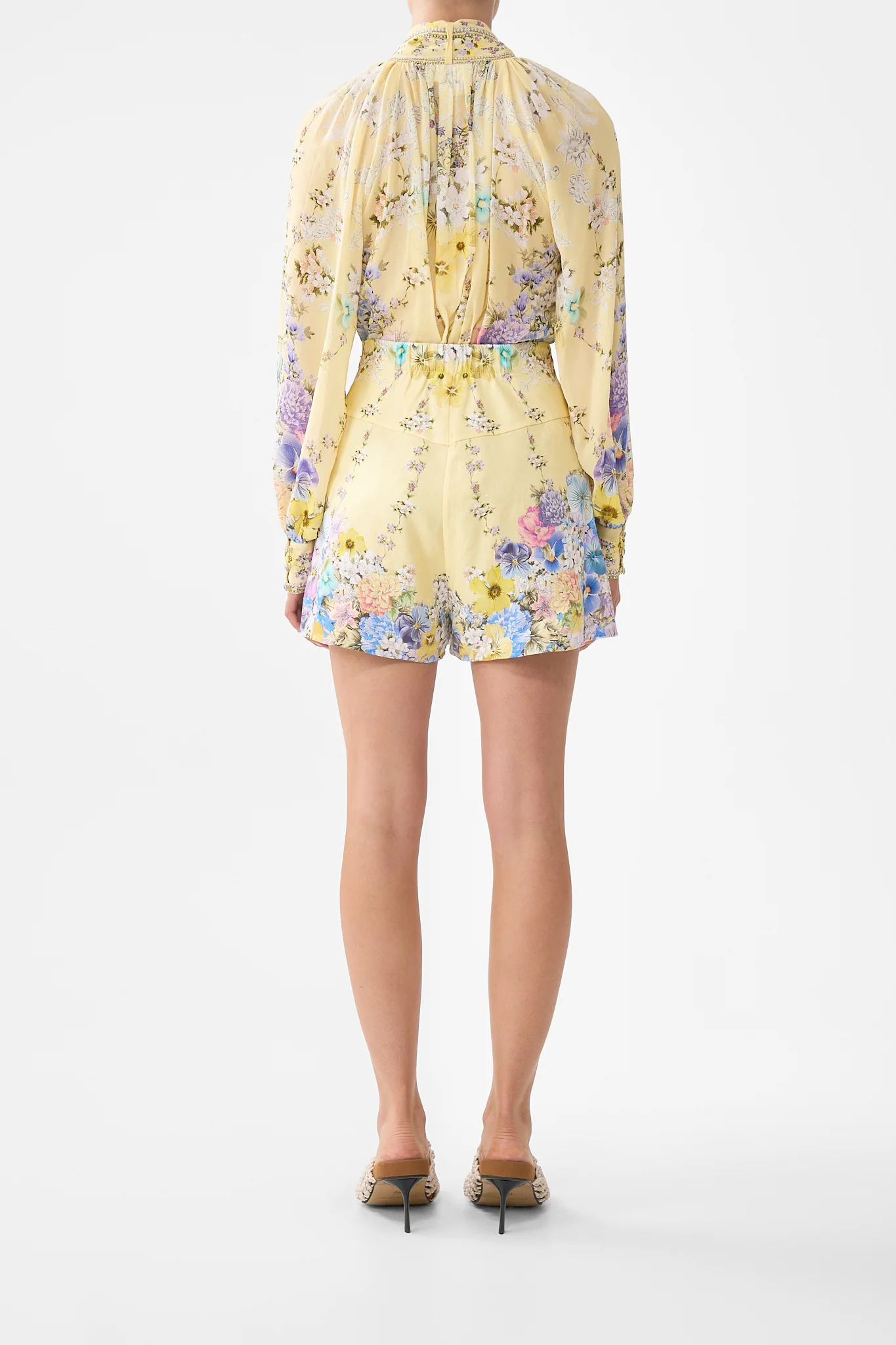 DETACHABLE PUSSY BOW RAGLAN BLOUSE DARLING BUDS - Image 2
