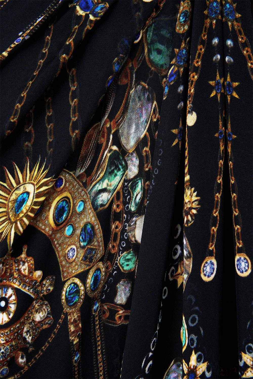 V NECK GATHERED JERSEY DRESS AMULETS AND ALCHEMY - Image 7