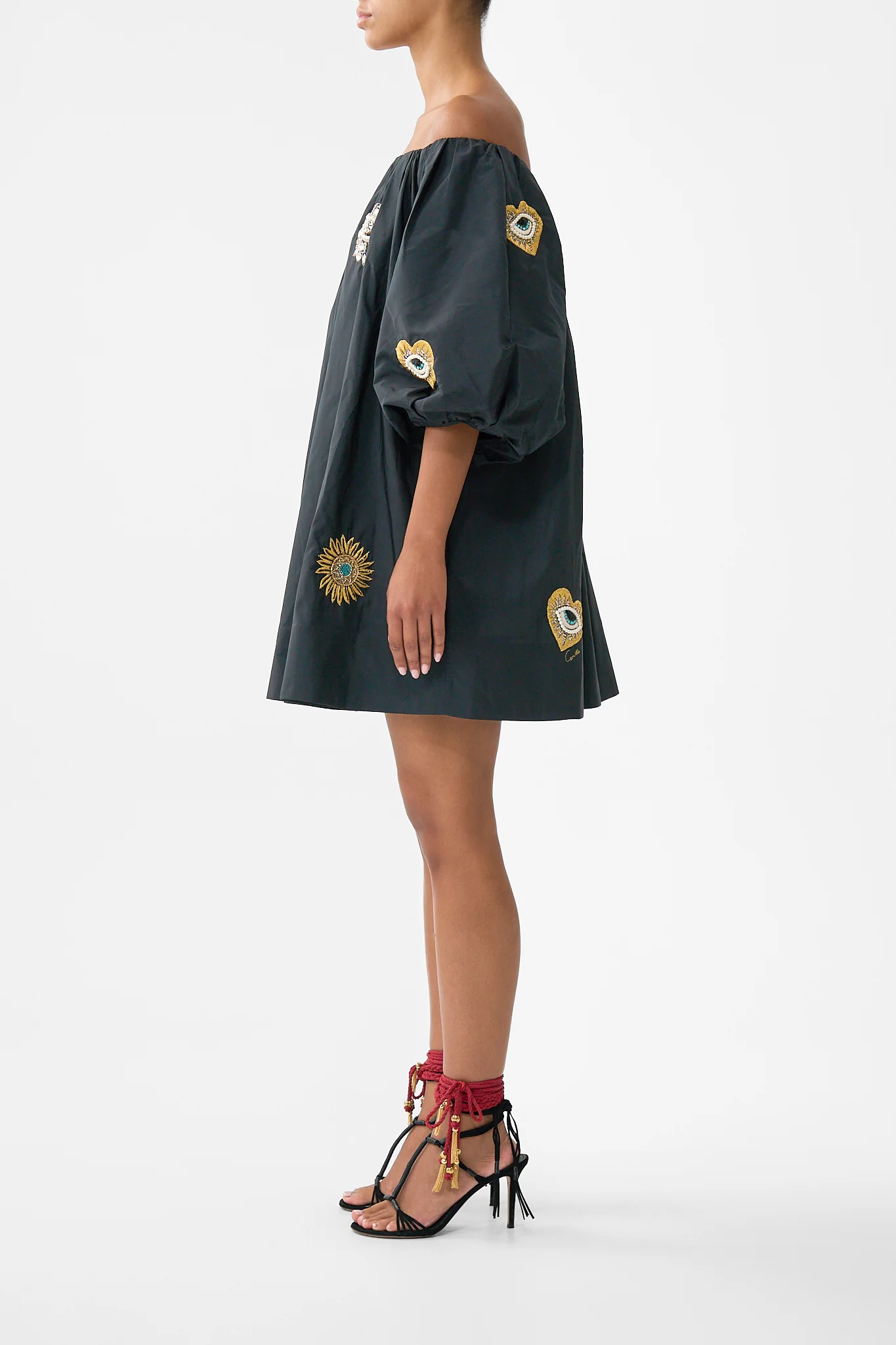 OFF SHOULDER PUFF DRESS AMULETS AND ALCHEMY - Image 4