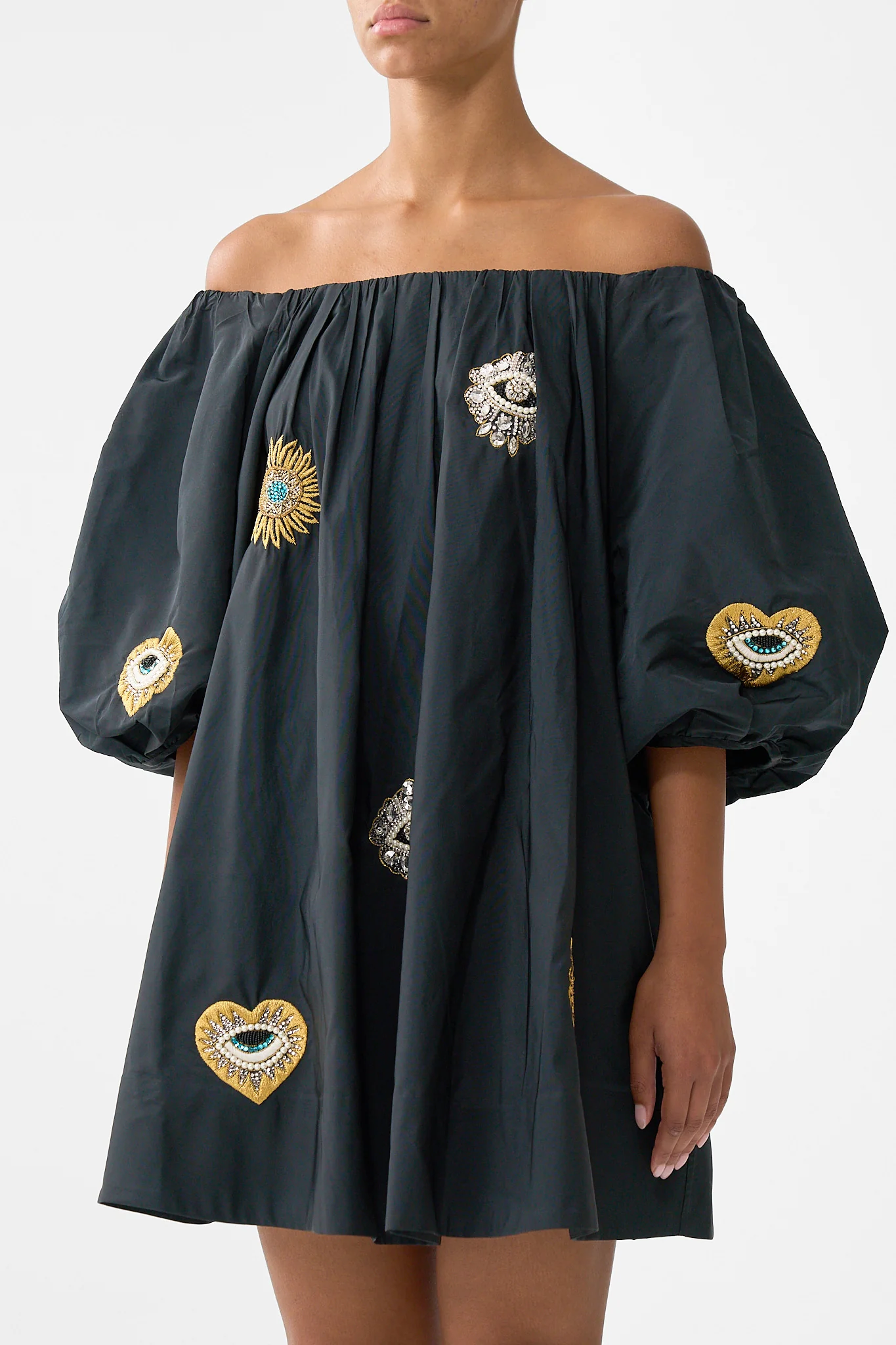 OFF SHOULDER PUFF DRESS AMULETS AND ALCHEMY - Image 5