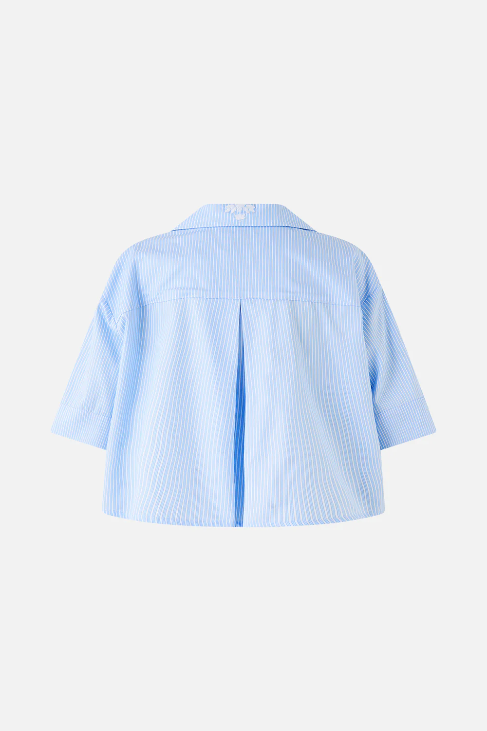 CROPPED CAMP COLLAR BLOUSE OTTOMAN OPULENCE - Image 6