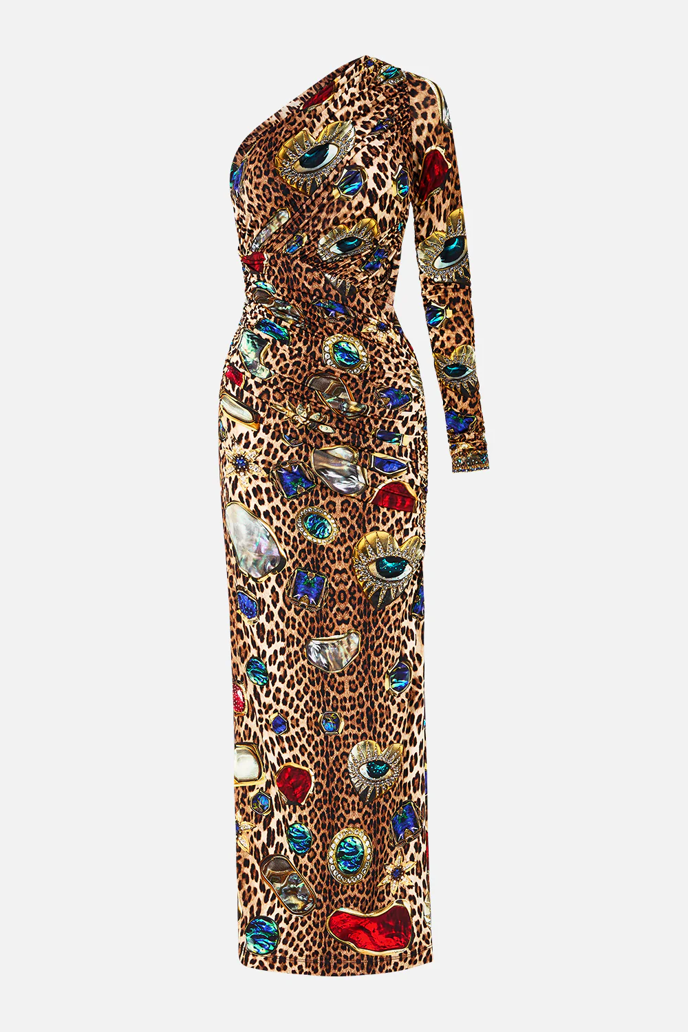 ONE SHOULDER JERSEY CUT OUT DRESS NAZAR NIRVANA - Image 3