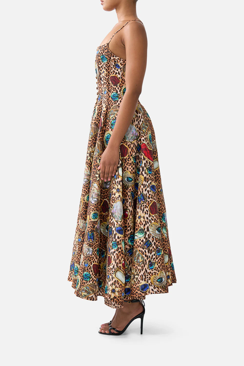 CORSET DRESS WITH LONG FLARED SKIRT NAZAR NIRVANA - Image 4