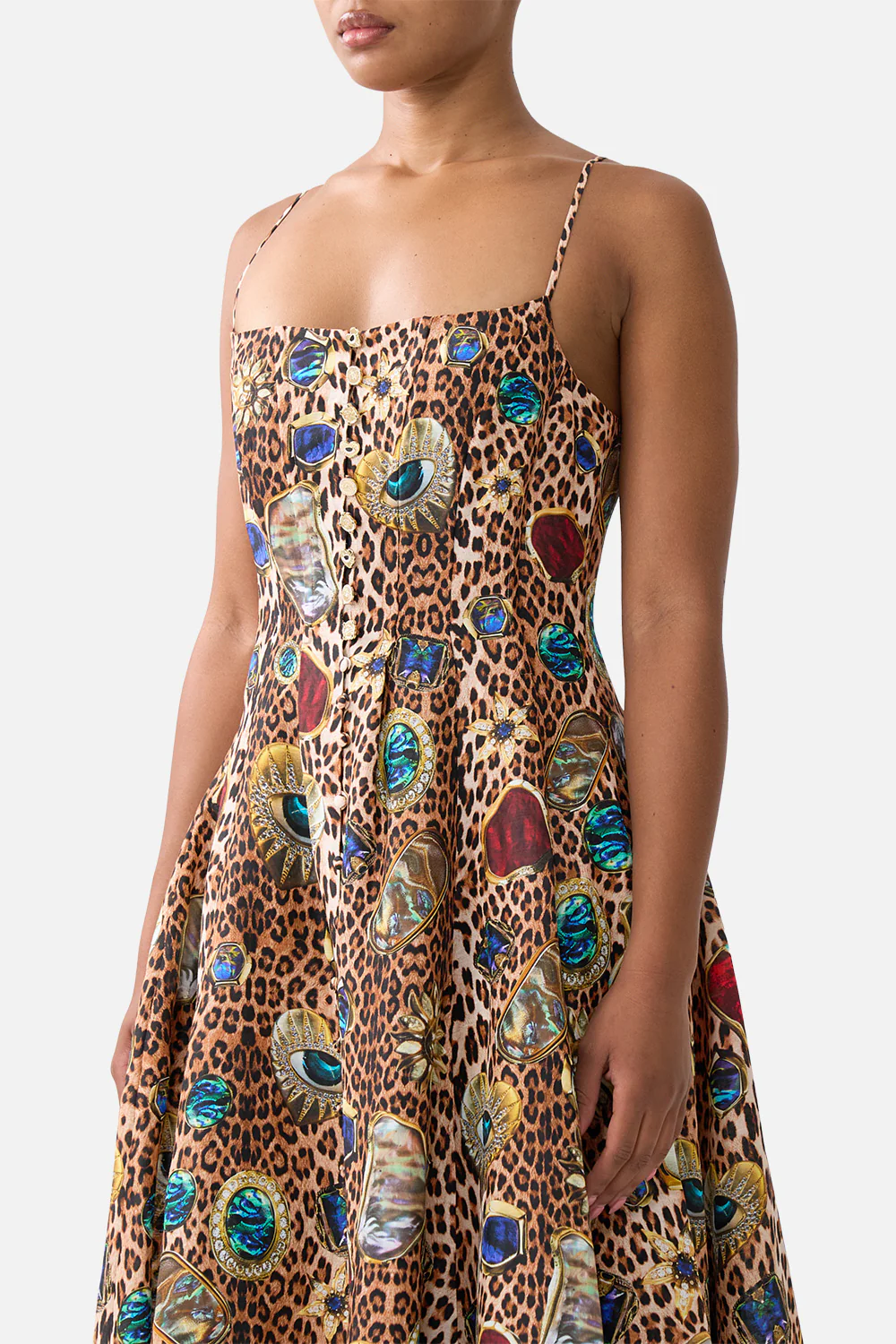 CORSET DRESS WITH LONG FLARED SKIRT NAZAR NIRVANA - Image 5