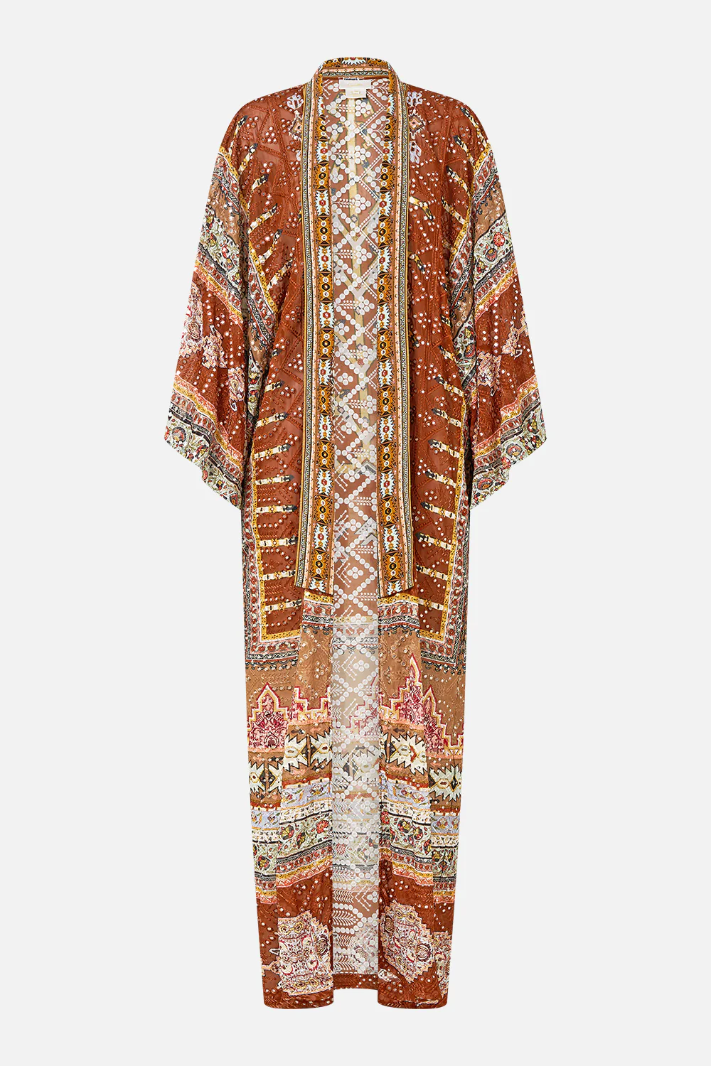 KIMONO LAYER WITH COLLAR FABRIC OF TIME - Image 3