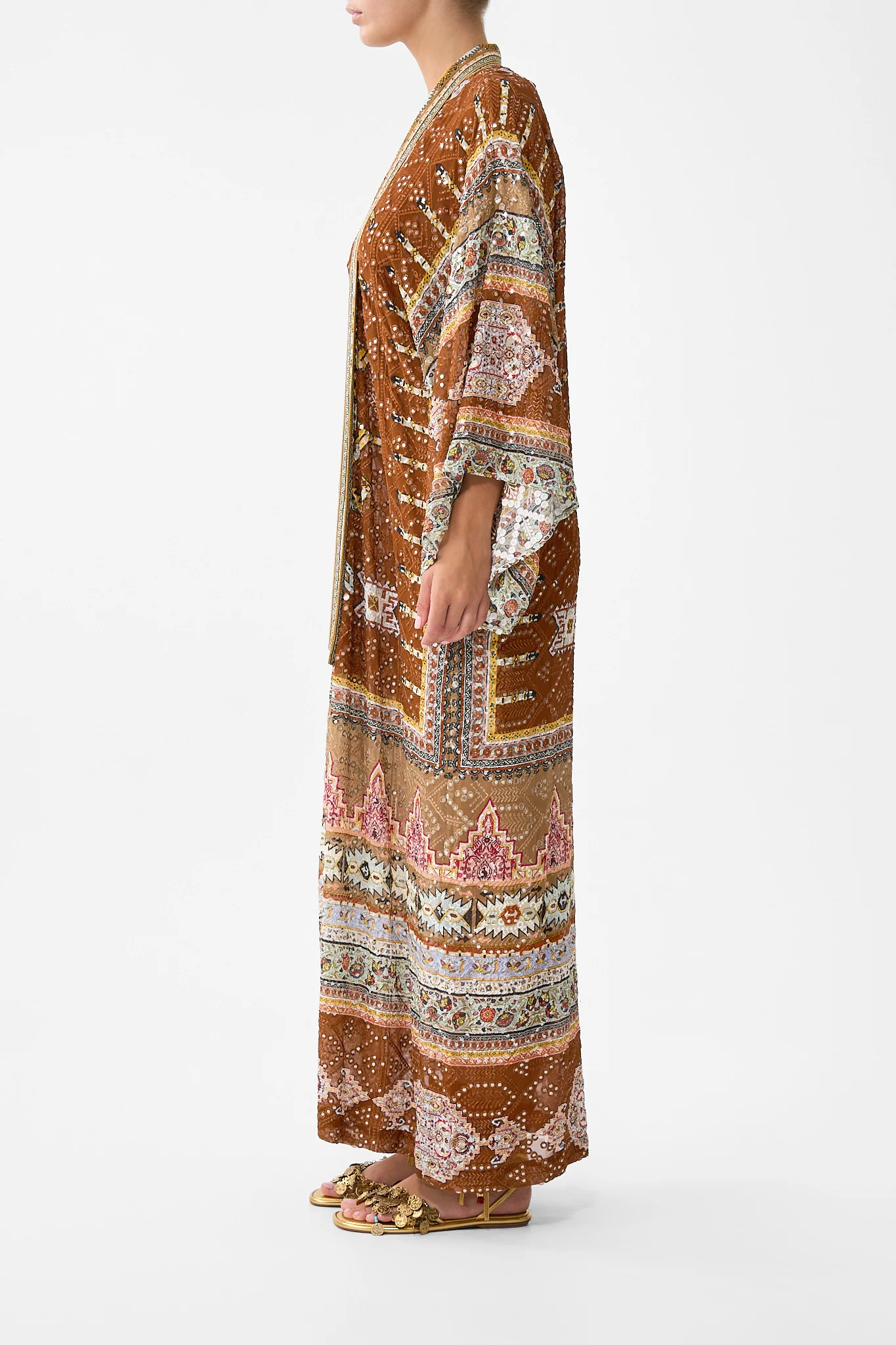 KIMONO LAYER WITH COLLAR FABRIC OF TIME - Image 4