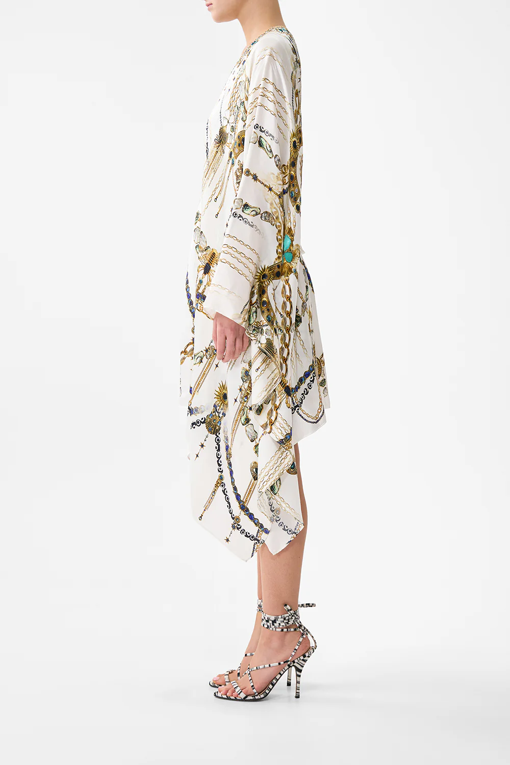 SHORT KAFTAN WITH WAIST TAB CHAIN GANG - Image 4