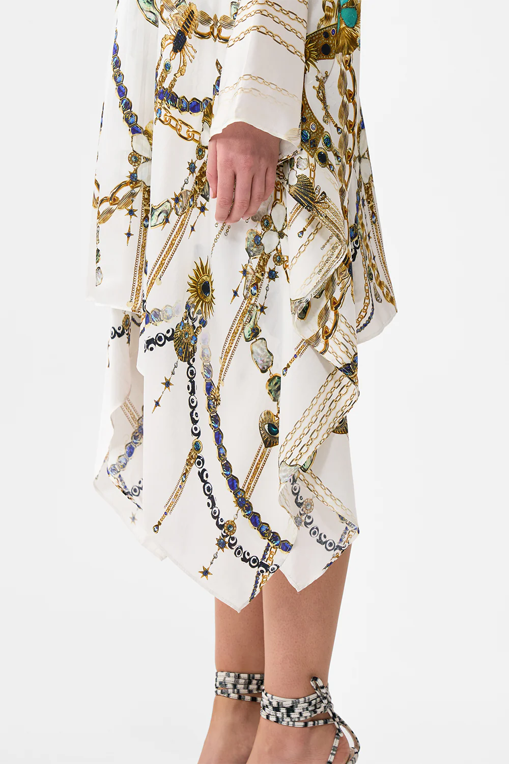 SHORT KAFTAN WITH WAIST TAB CHAIN GANG - Image 6