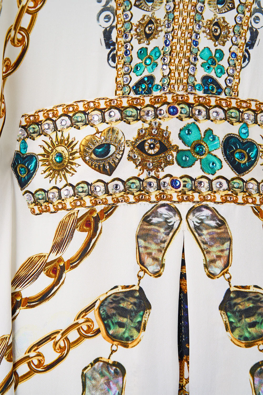 SHORT KAFTAN WITH WAIST TAB CHAIN GANG - Image 8