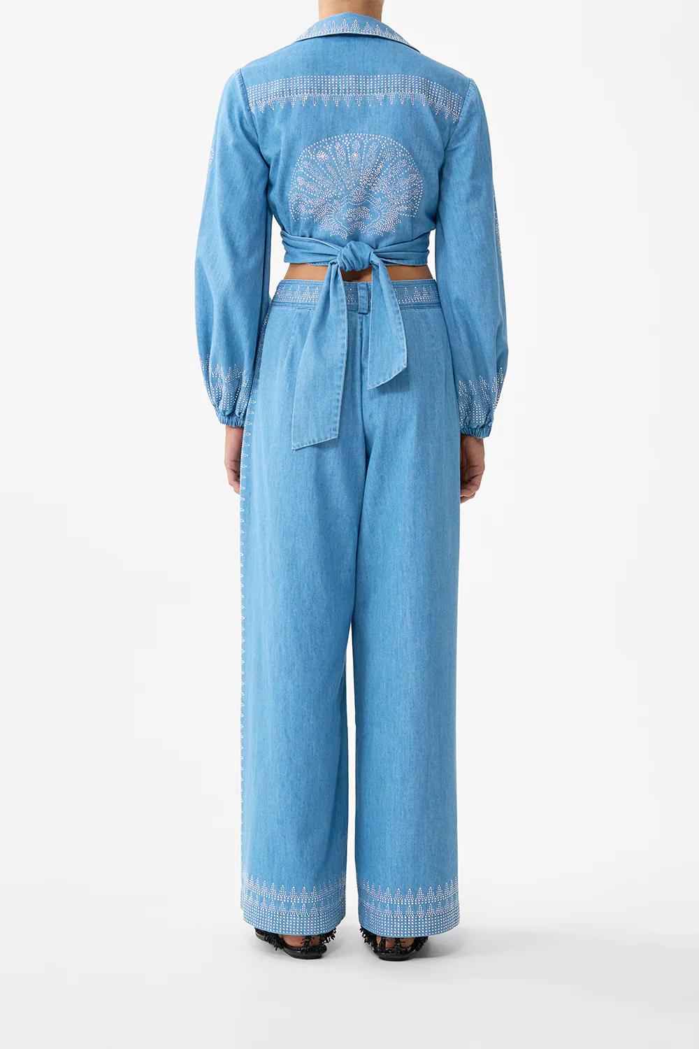 FULL LENGTH WIDE LEG TROUSER THE HUM OF THE ALHAMBRA - Image 2