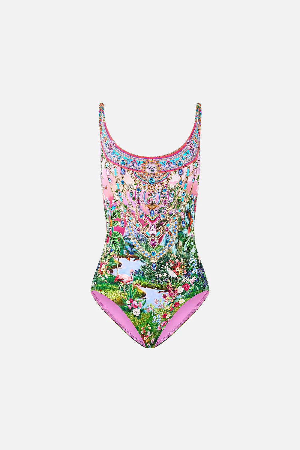 SCOOP NECK ONE PIECE WITH SCOOP BACK TURKISH DELIGHT - Image 3