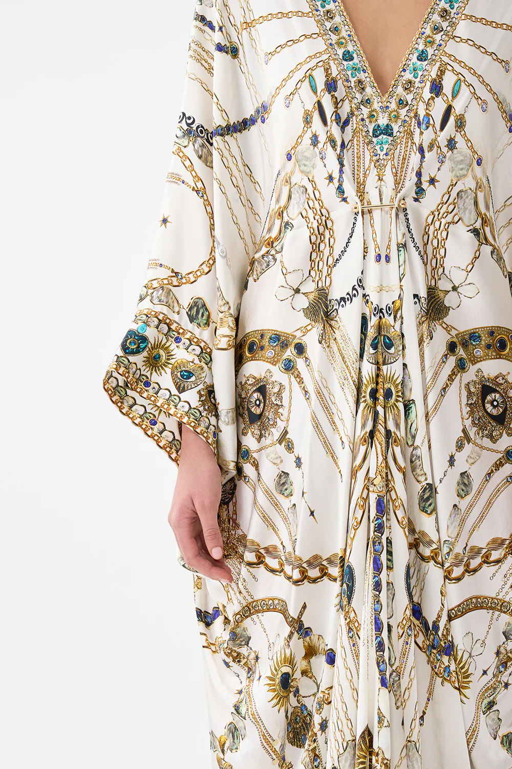 PIERCED V NECK KAFTAN CHAIN GANG - Image 6