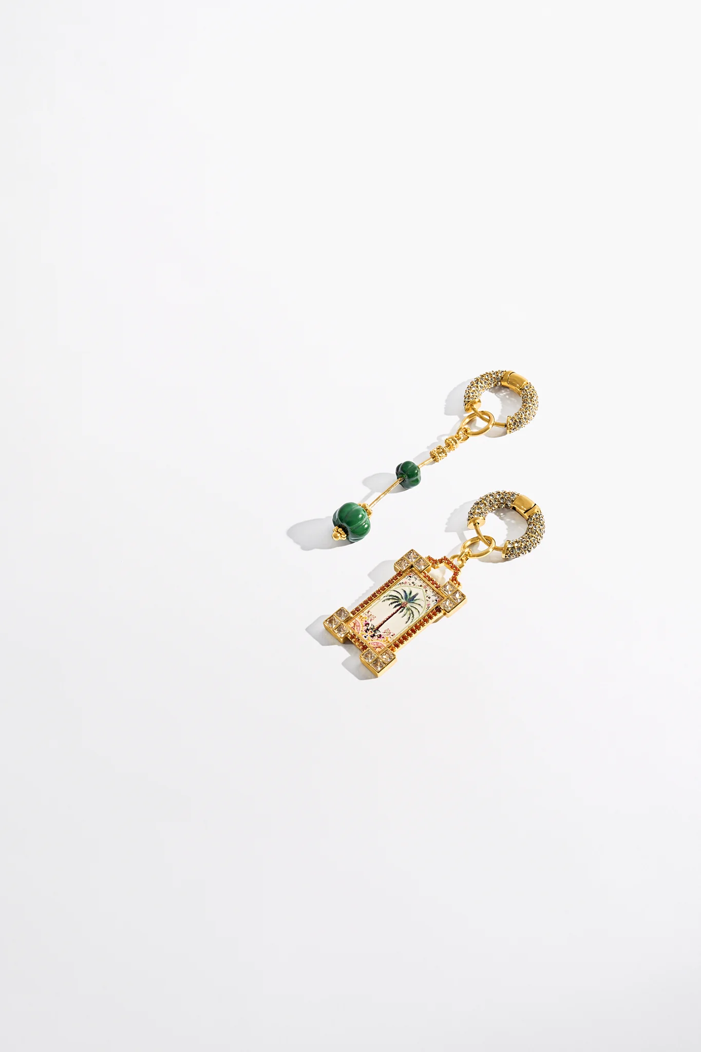 SULTANS, SCRIBES & SHAMANS CHARM EARRINGS GOLD - Image 3