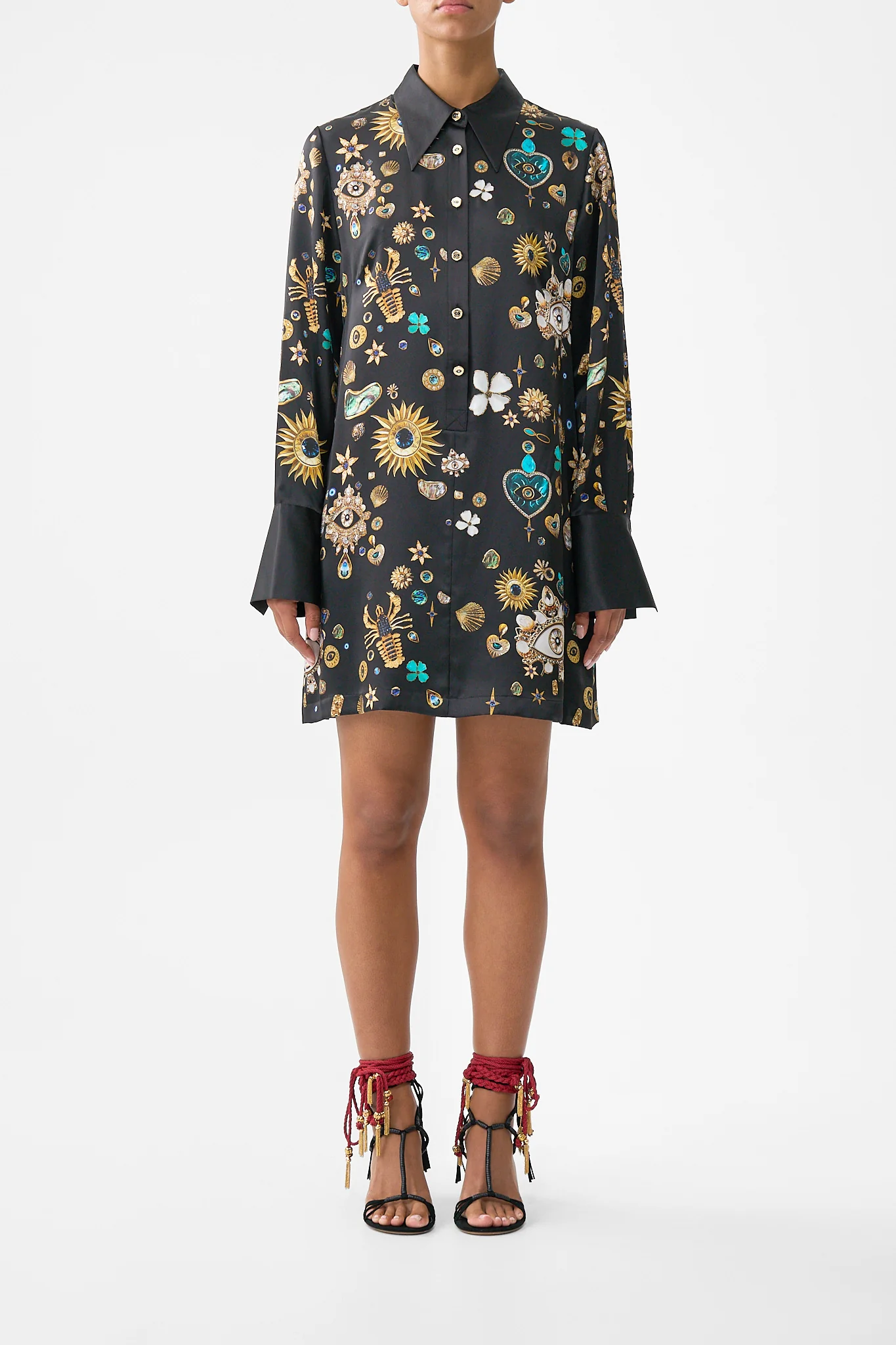 MINI SHIRT DRESS AMULETS AND ALCHEMY