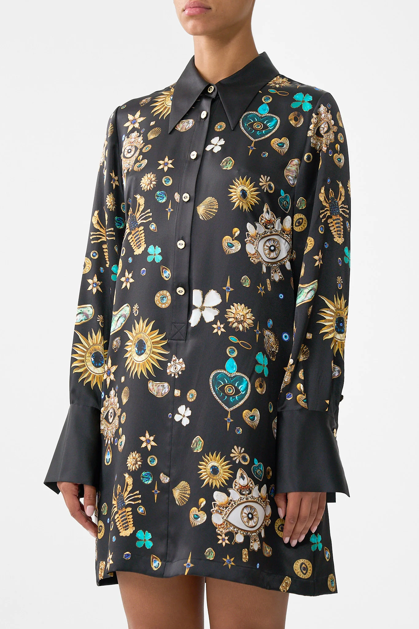 MINI SHIRT DRESS AMULETS AND ALCHEMY - Image 5