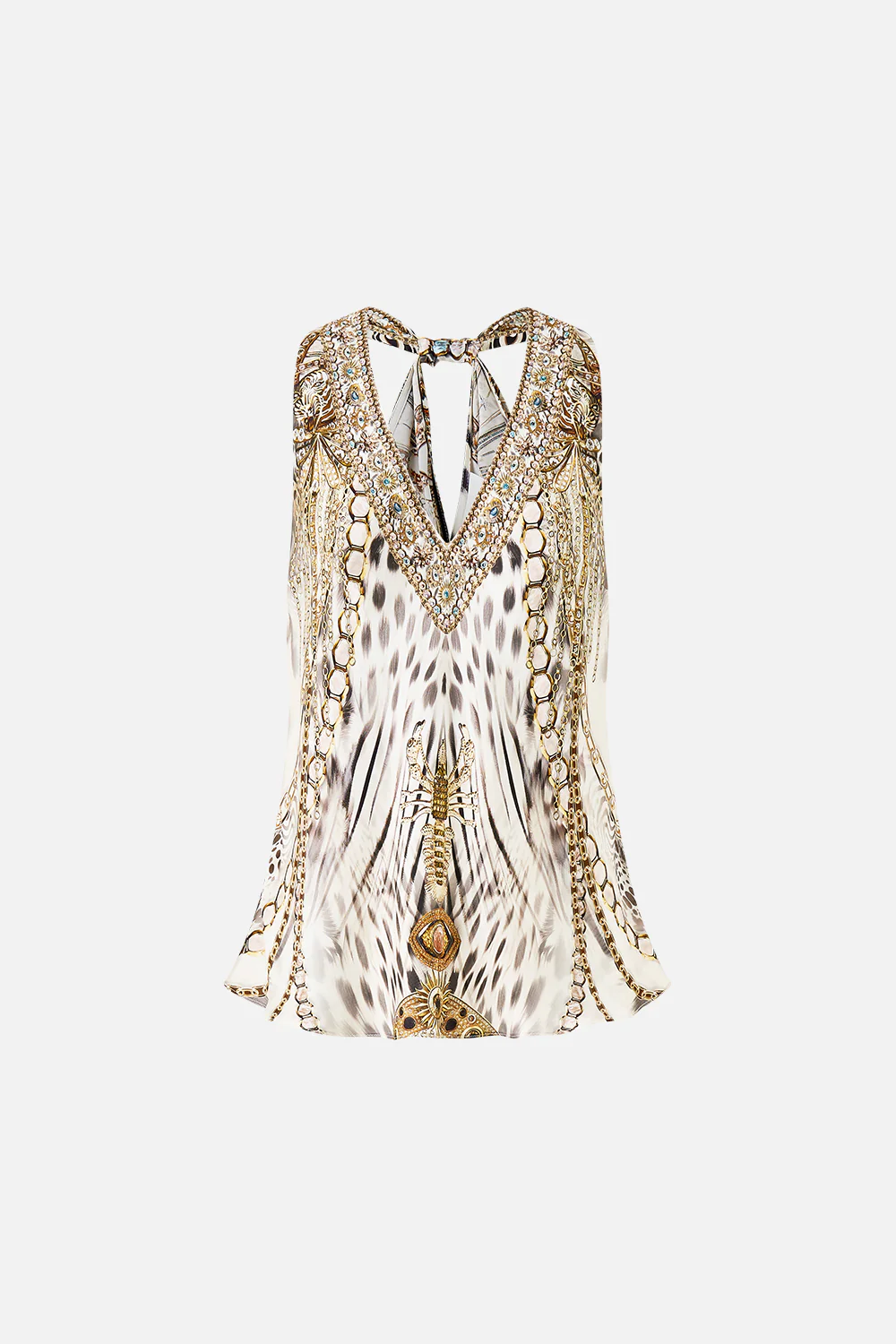 V-NECK TOP WITH KNOT BACK LADY LIONHEART - Image 3