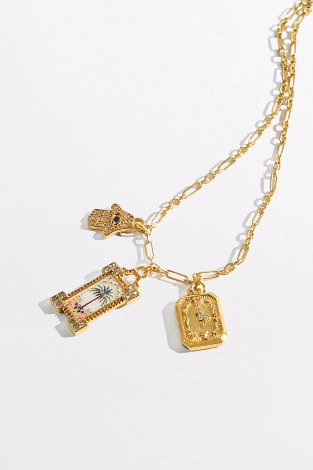 SULTANS, SCRIBES & SHAMANS PENDANT NECKLACE GOLD - Image 2
