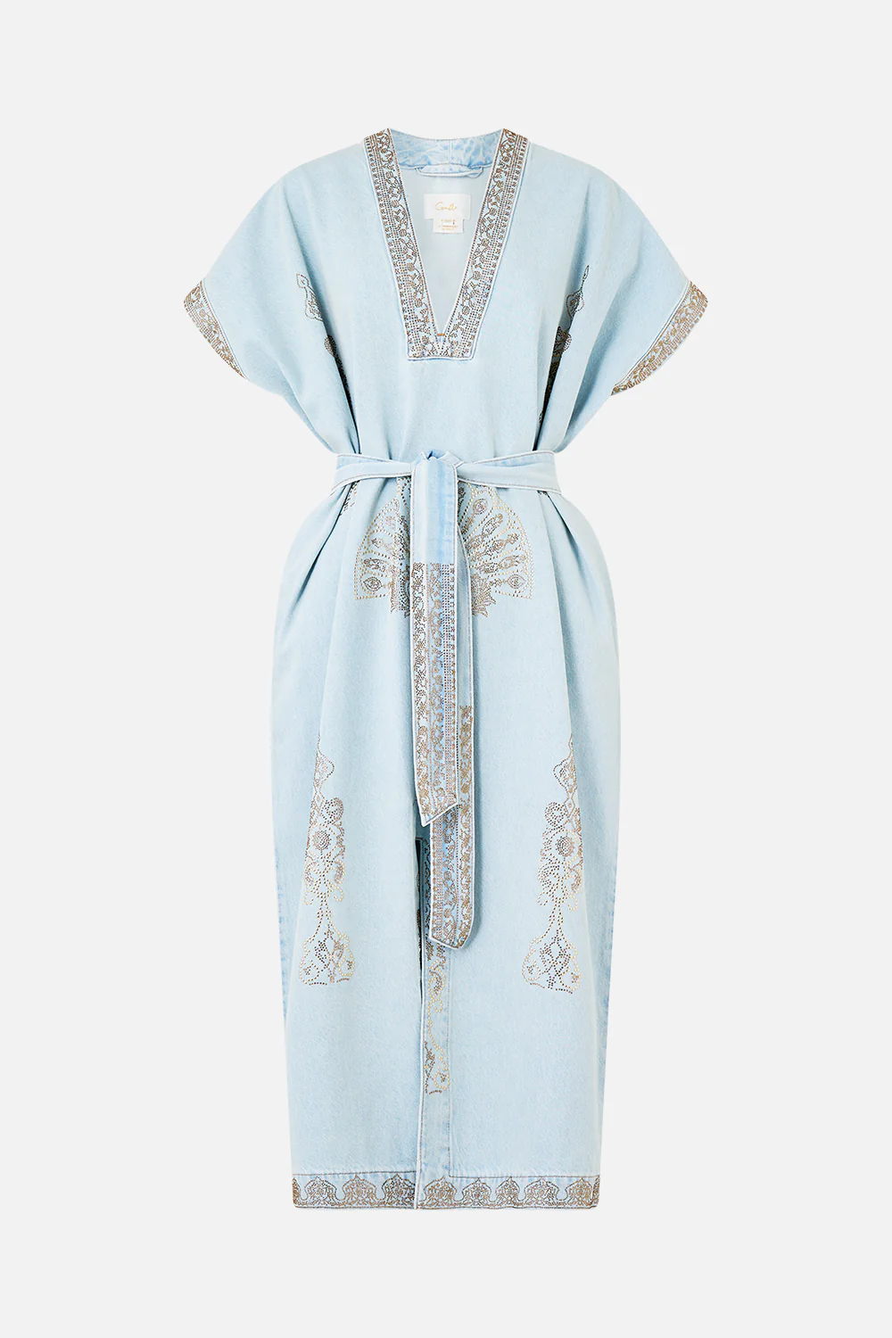 ALIKA ISTANBUL ALCHEMY BELTED KAFTAN DENIM - Image 3