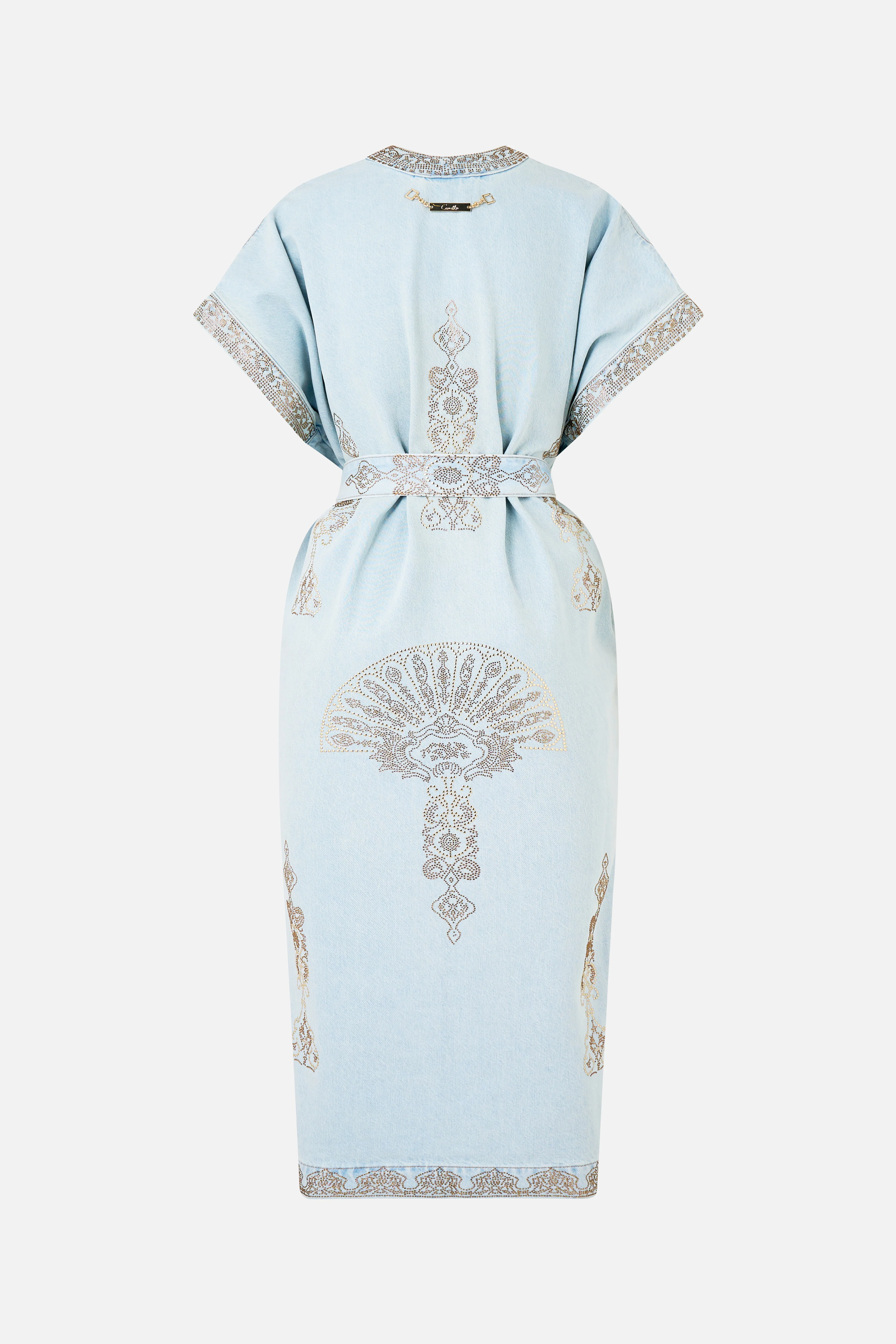 ALIKA ISTANBUL ALCHEMY BELTED KAFTAN DENIM - Image 8