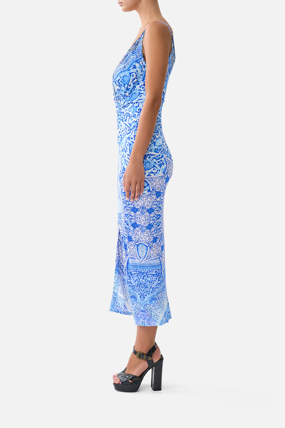 STRAPPY DRESS WITH TWIST FRONT THE BOSPHOROUS - Image 4