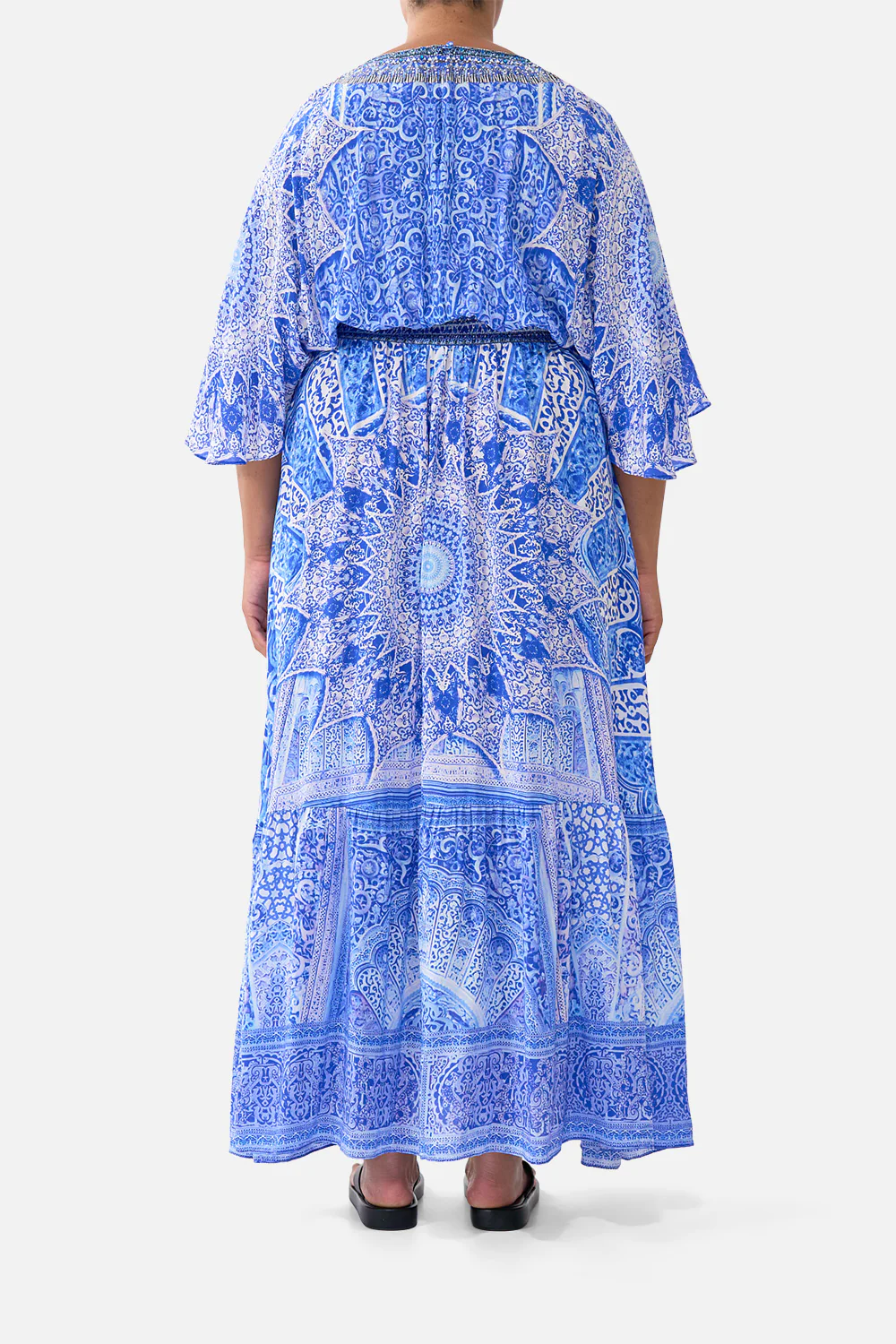 WAISTED DRESS WITH HEM RUFFLE THE BOSPHOROUS - Image 10