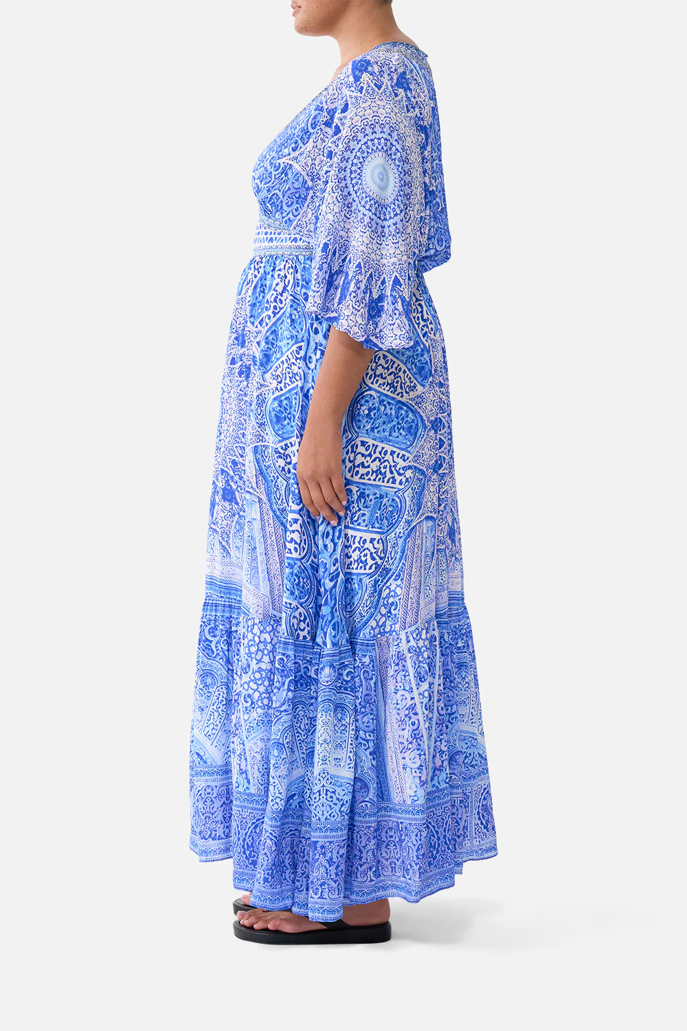 WAISTED DRESS WITH HEM RUFFLE THE BOSPHOROUS - Image 11