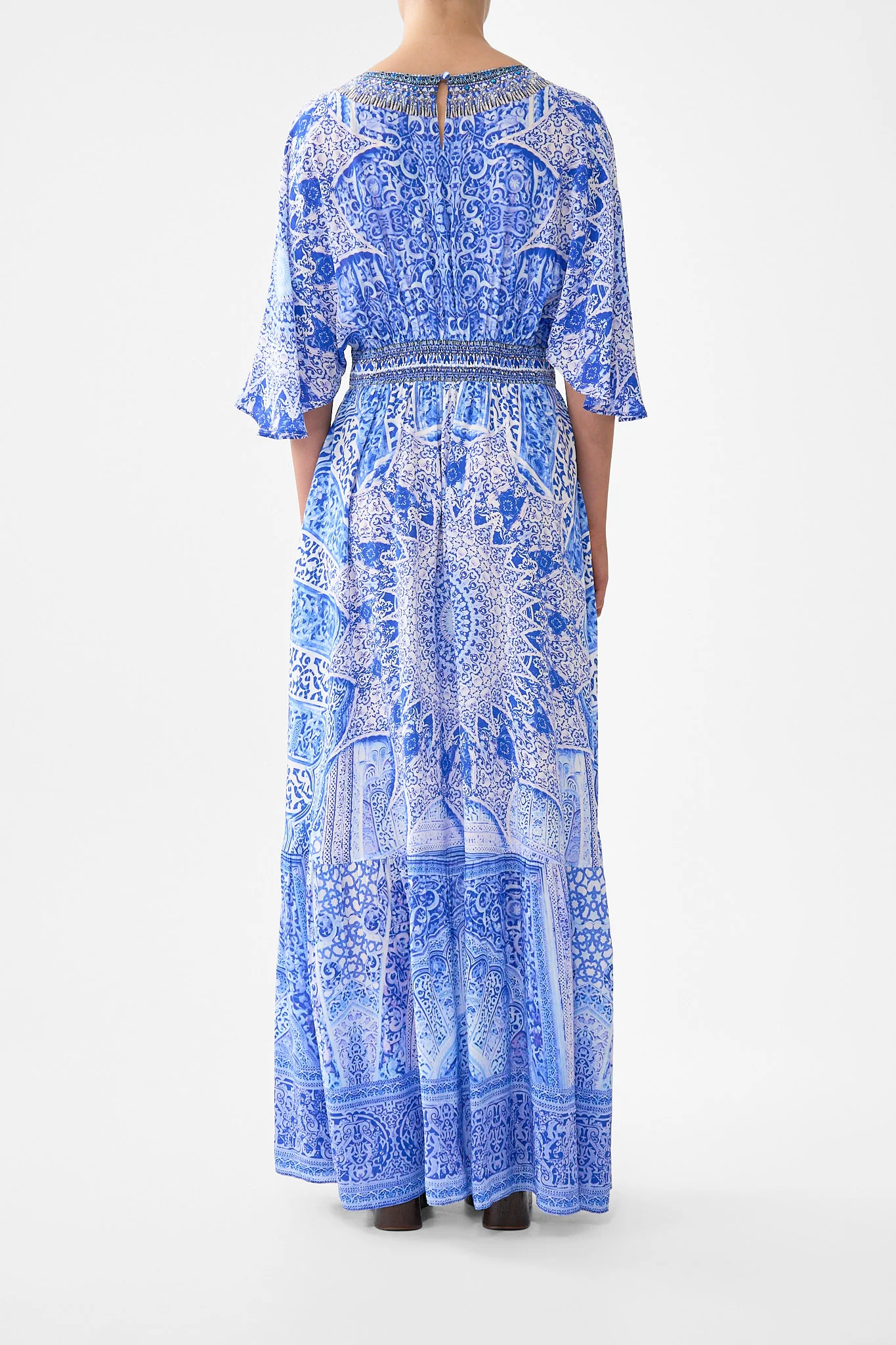 WAISTED DRESS WITH HEM RUFFLE THE BOSPHOROUS - Image 2