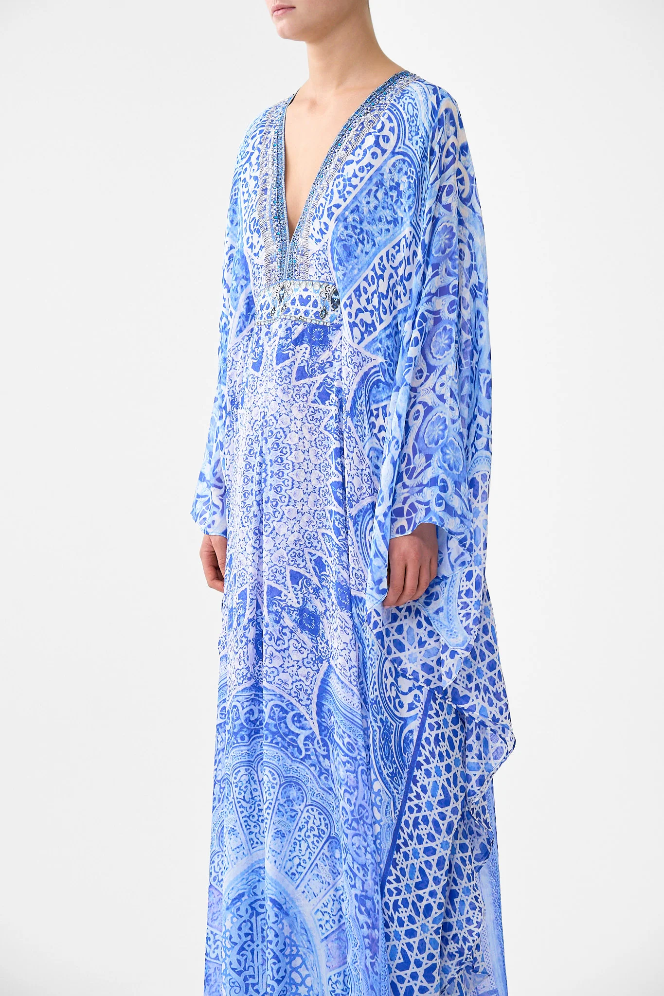 LONG KAFTAN WITH WAIST DETAIL THE BOSPHOROUS - Image 5