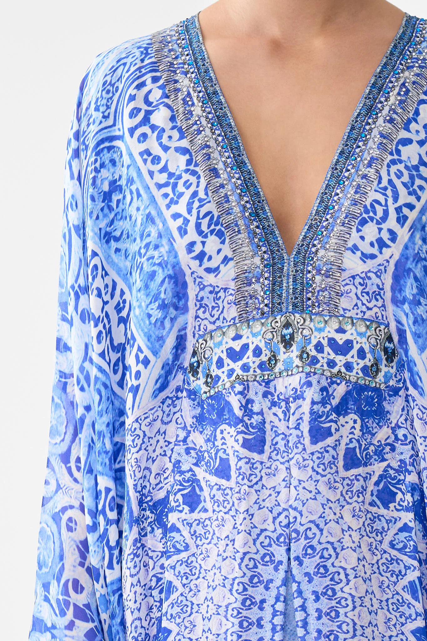 LONG KAFTAN WITH WAIST DETAIL THE BOSPHOROUS - Image 6