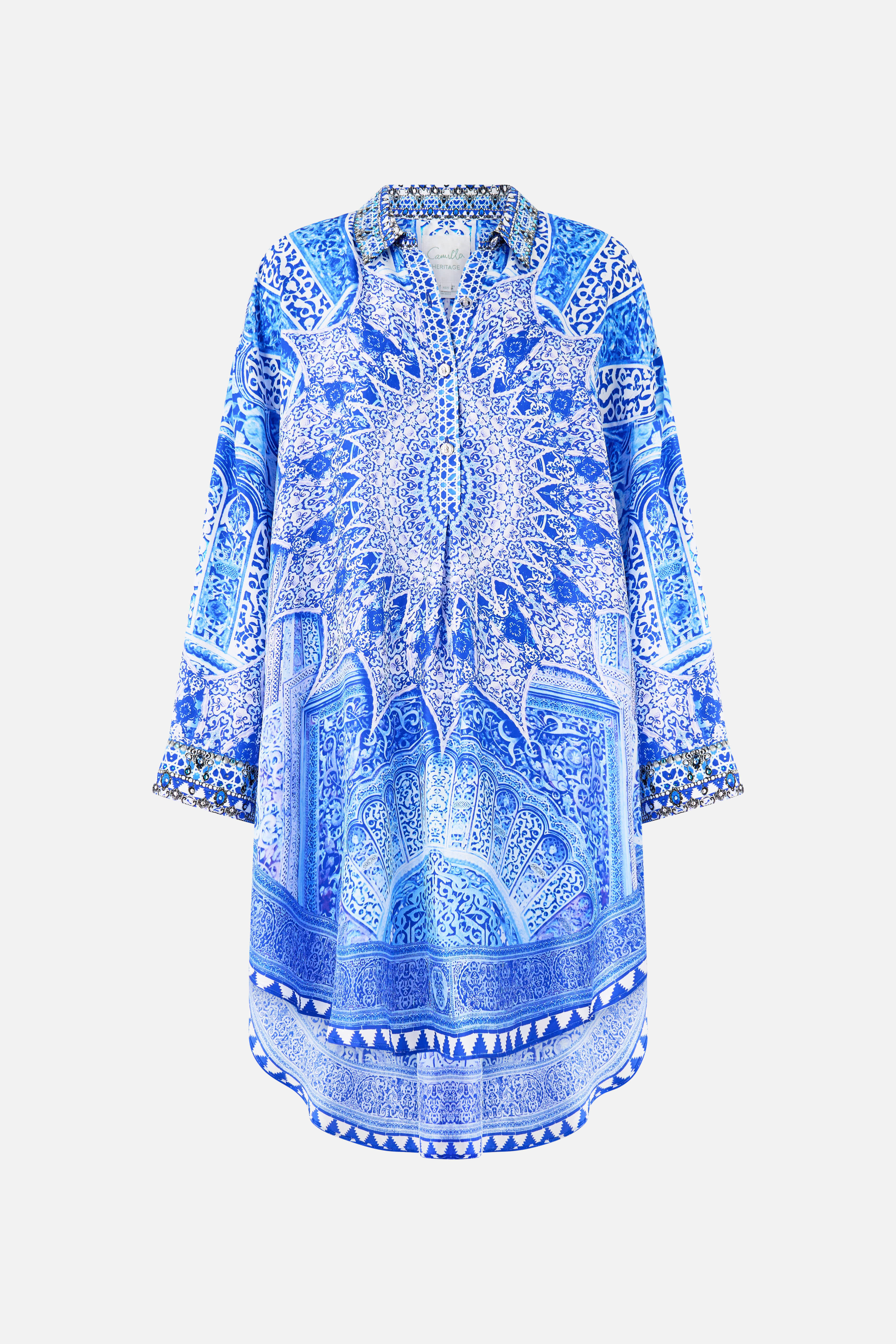 RELAXED HIGH LOW SHIRT DRESS THE BOSPHOROUS - Image 3
