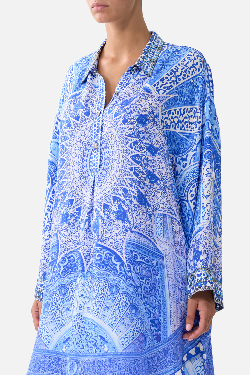 RELAXED HIGH LOW SHIRT DRESS THE BOSPHOROUS - Image 5