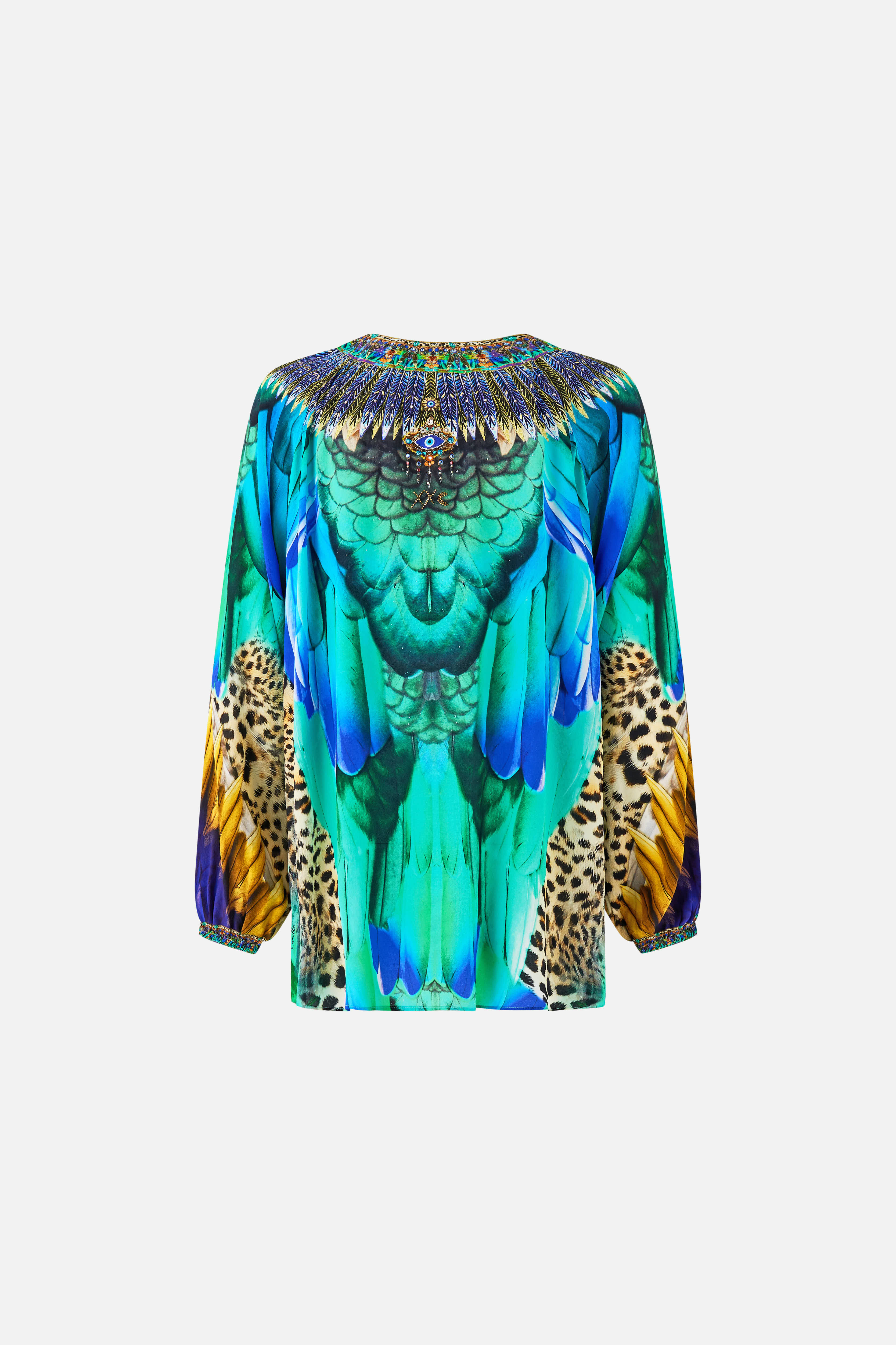 LACE UP BLOUSE JUNGLE FLIGHT - Image 7