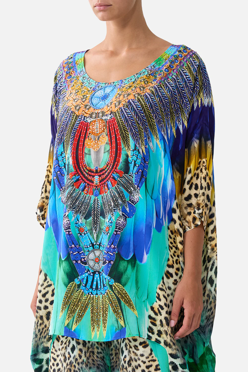 SCOOP BACK HEM DRESS JUNGLE FLIGHT - Image 5