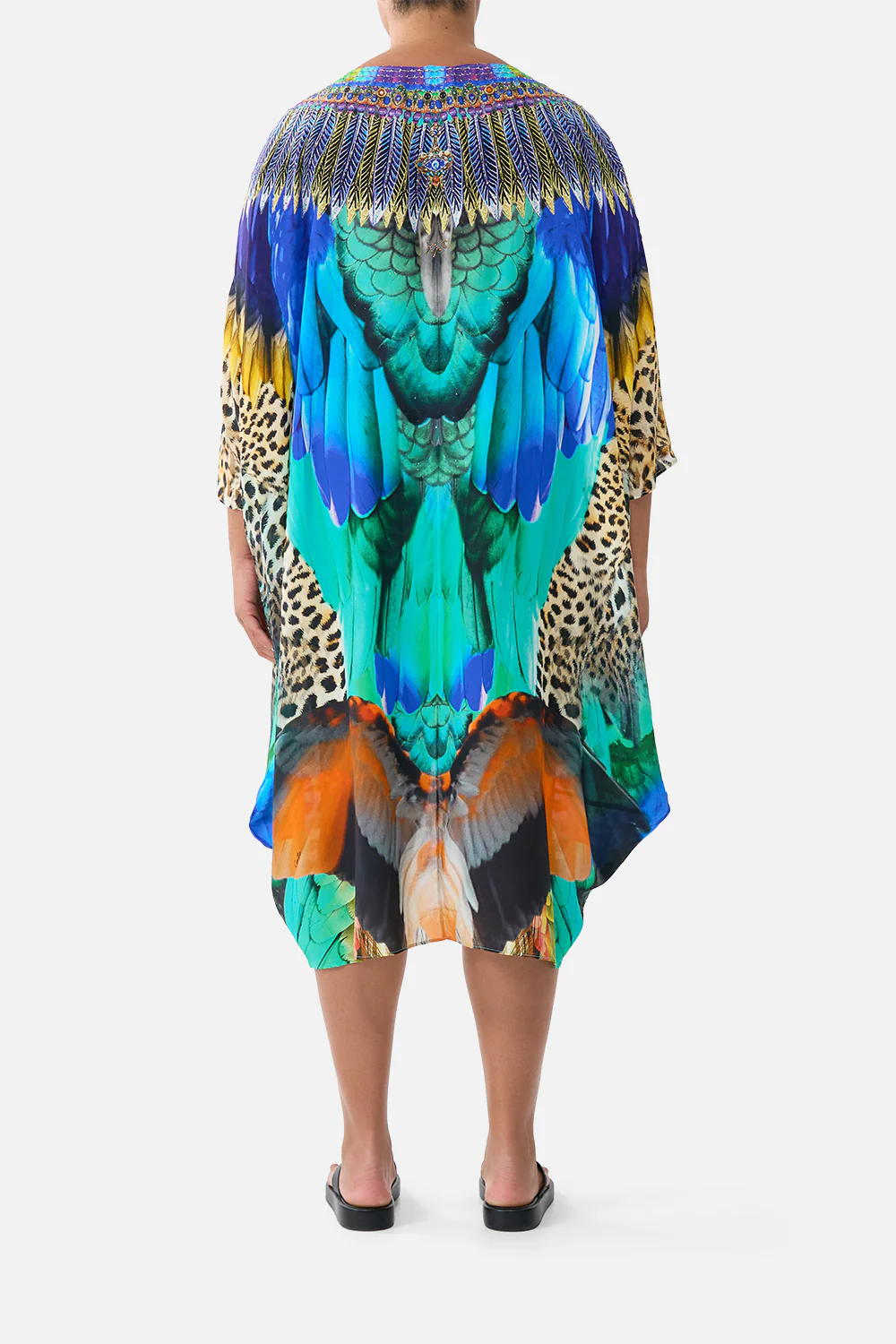 SCOOP BACK HEM DRESS JUNGLE FLIGHT - Image 9