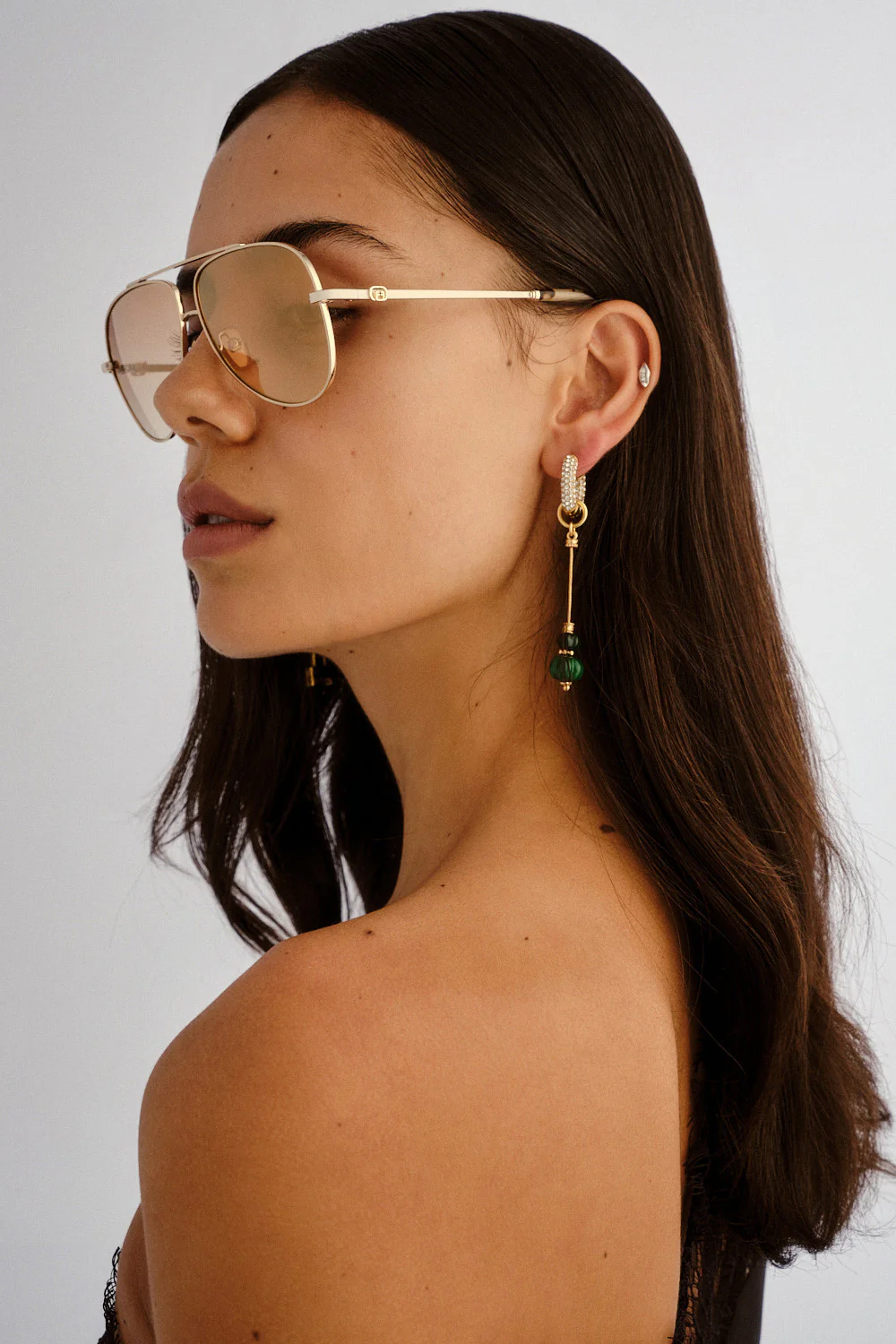 THE VOYAGE SUNGLASSES GOLD / NATURAL TORT - Image 5