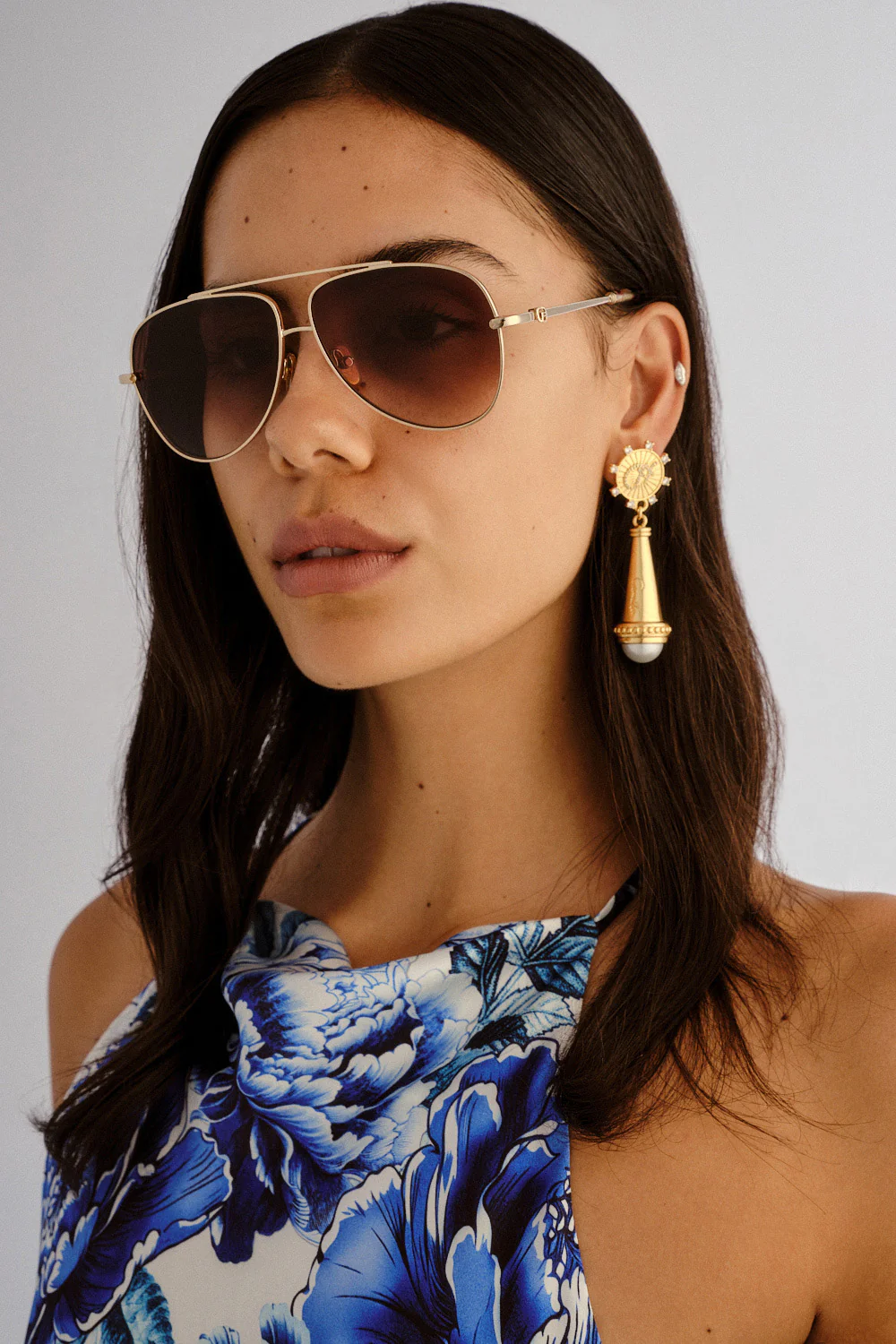 THE VOYAGE SUNGLASSES GOLD / LEOPARD - Image 4