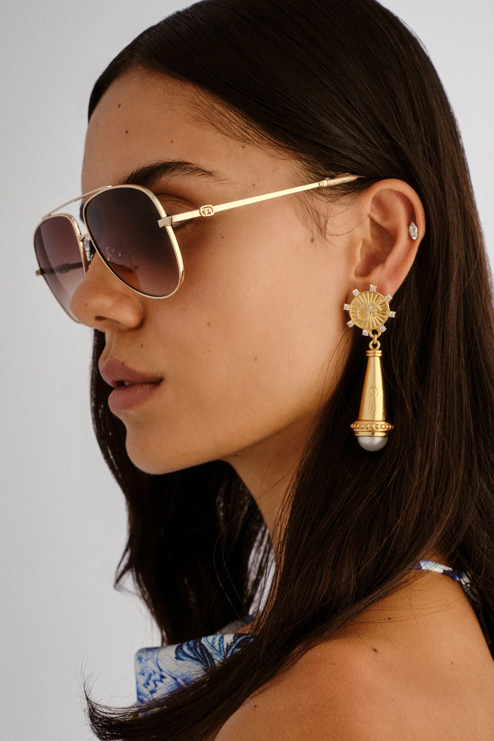 THE VOYAGE SUNGLASSES GOLD / LEOPARD - Image 5