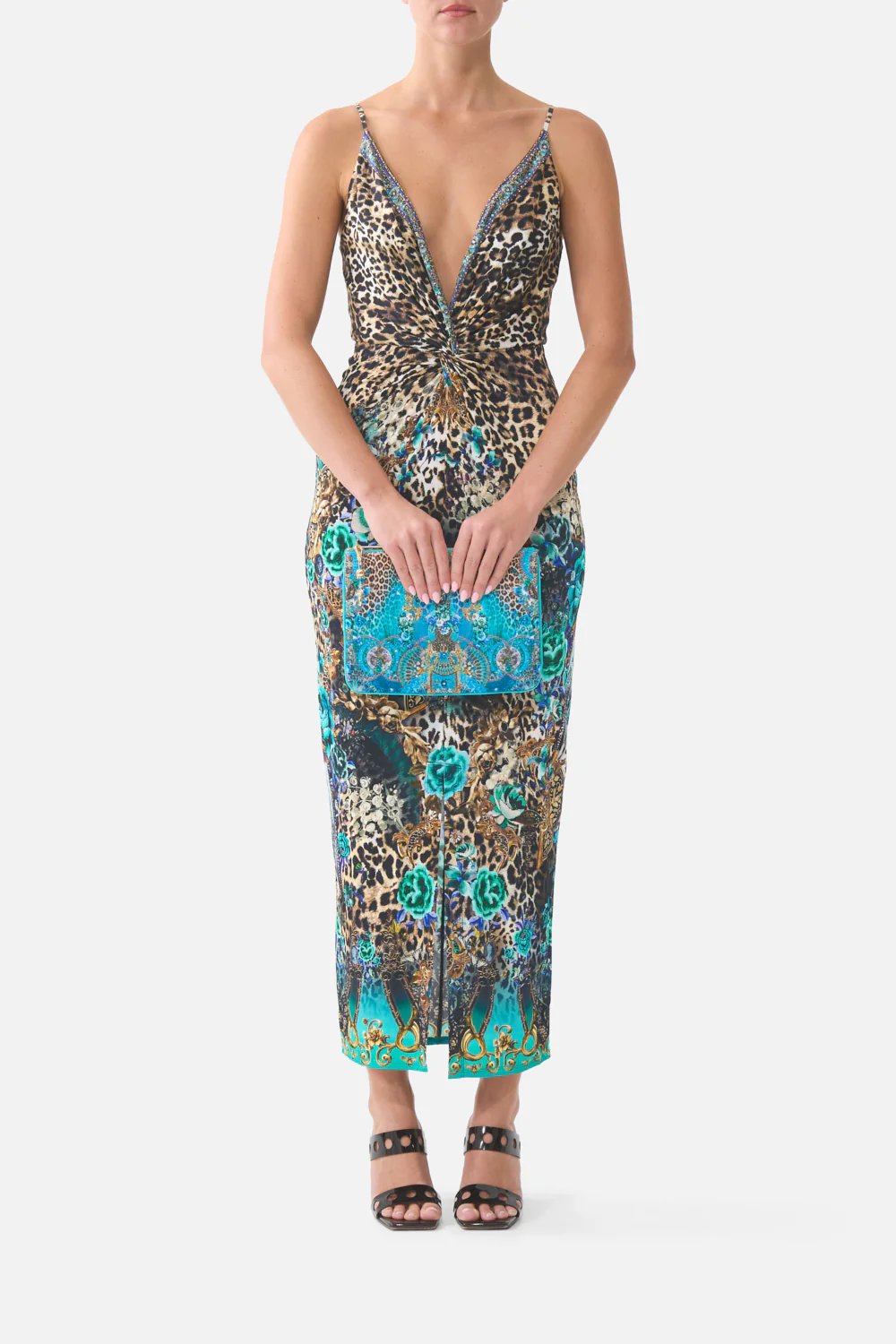 SMALL CANVAS CLUTCH FLAMENCO EUPHORIA - Image 3