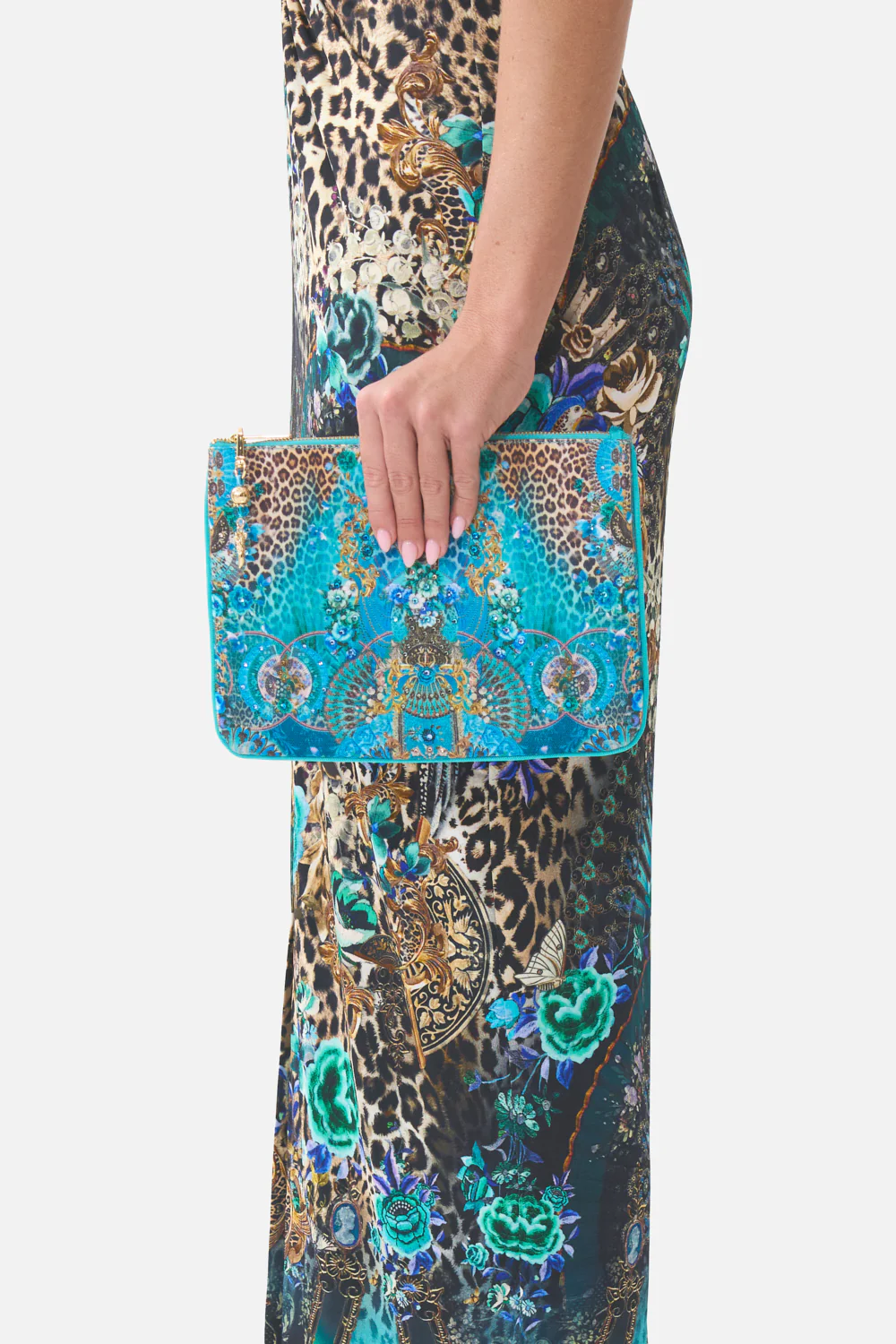SMALL CANVAS CLUTCH FLAMENCO EUPHORIA - Image 4