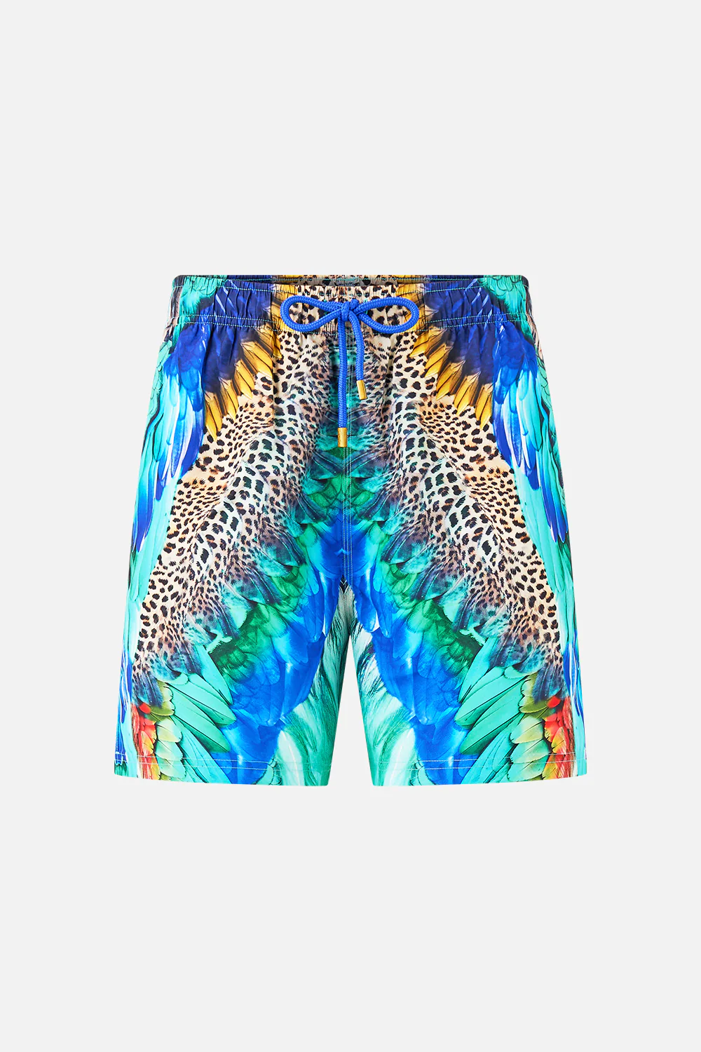 MID LENGTH BOARDSHORT WITH ELASTIC WAIST JUNGLE FLIGHT - Image 3
