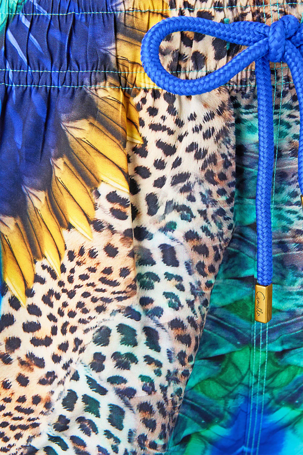 MID LENGTH BOARDSHORT WITH ELASTIC WAIST JUNGLE FLIGHT - Image 7