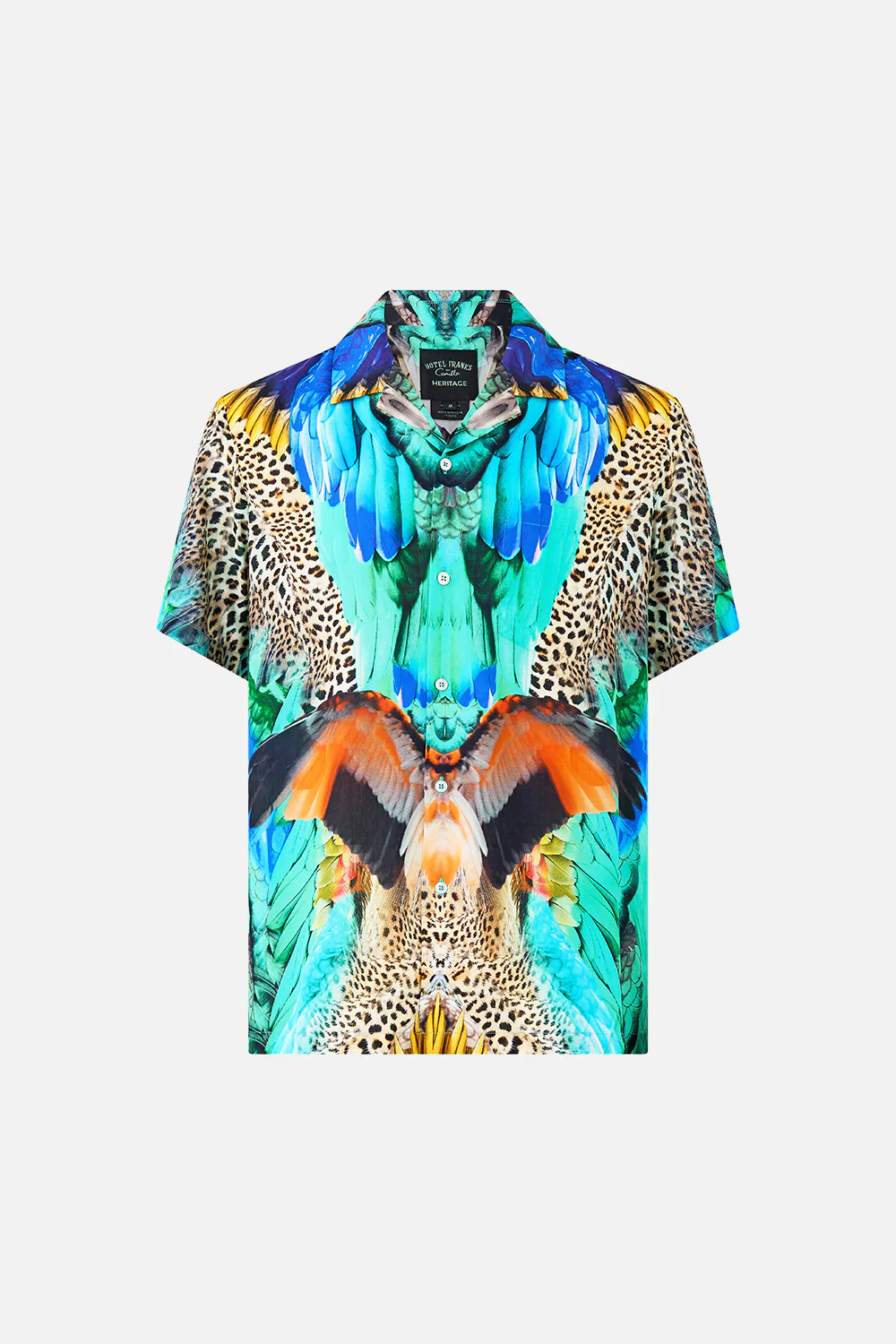 SHORT SLEEVE CAMP COLLARED SHIRT JUNGLE FLIGHT - Image 3